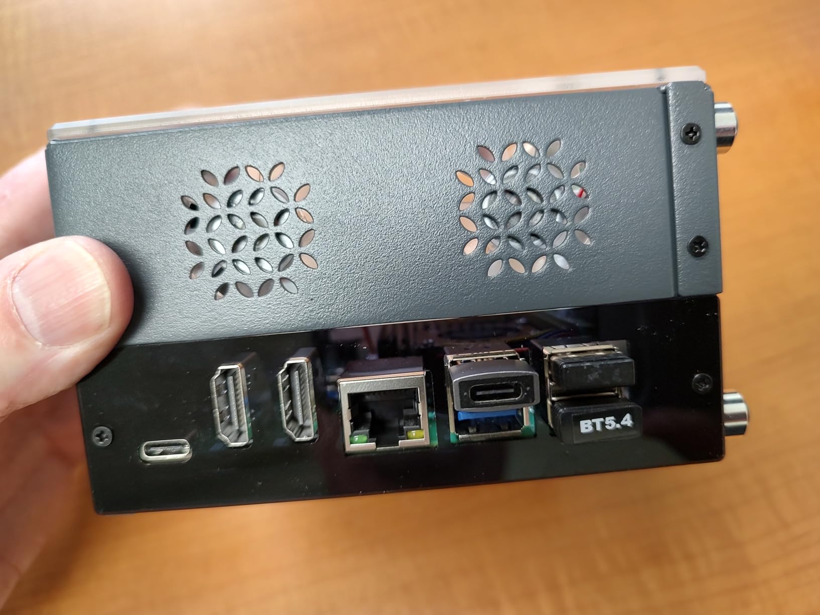 PiTower Aluminum Case for Raspberry Pi 5, Mini Tower Enclosure with 1.3