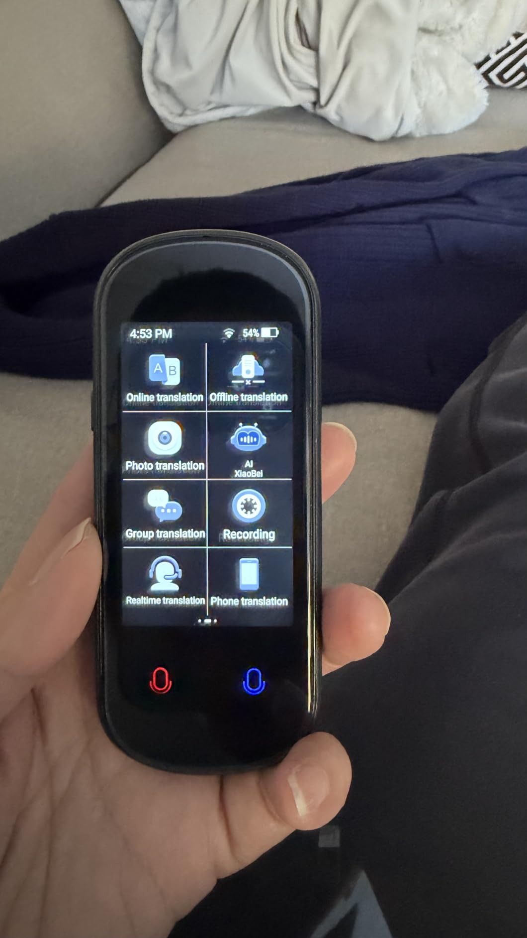 Language Translator Device, VORMOR Two-Way AI Voice Translator for Voice/Text/Offline/Photo Translation 150+ Language Online Translation Portable Tow Way Translator Device for Business Learning Travel customer photo 1