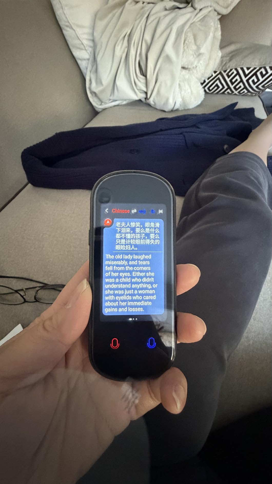 Language Translator Device, VORMOR Two-Way AI Voice Translator for Voice/Text/Offline/Photo Translation 150+ Language Online Translation Portable Tow Way Translator Device for Business Learning Travel customer photo 2