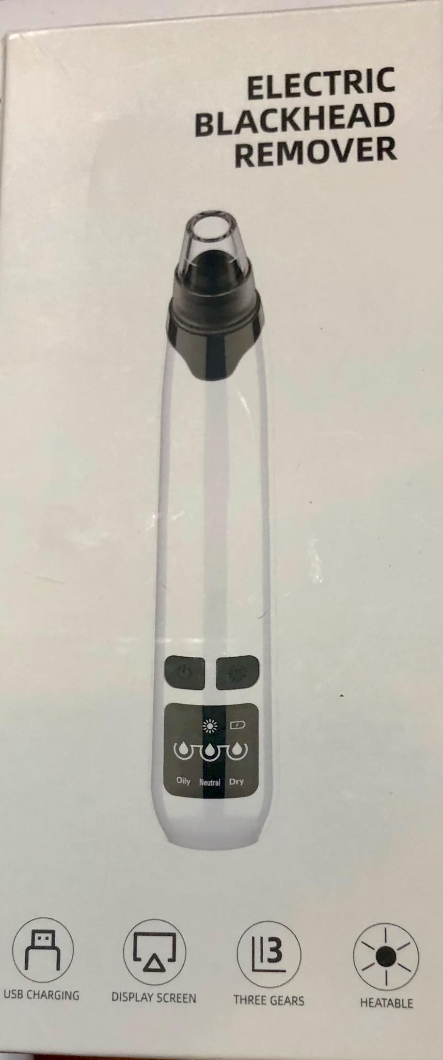 Blackhead Remover Pore Vacuum - Facial Pore Cleaner with 3 Adjustable Suction Levels, 4 Blackhead Removal Tools, Electric Acne Extractor Tool for Women & Men (White) customer photo 2