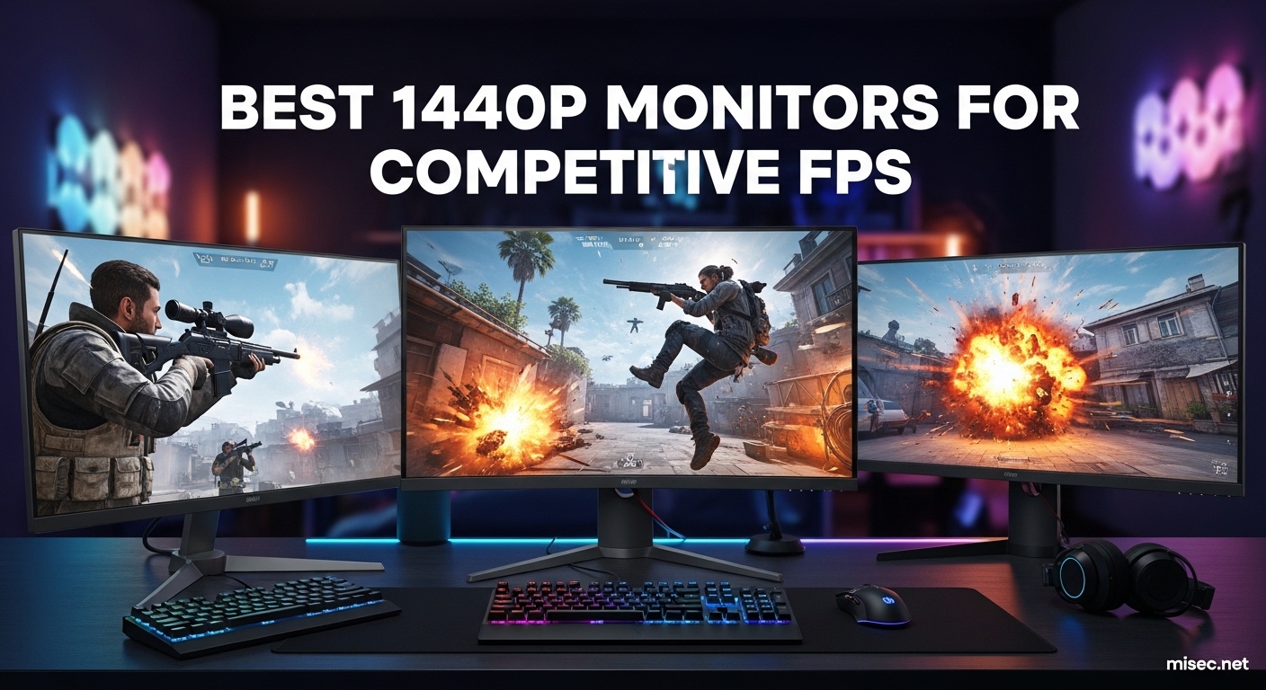 Best 1440p Monitors for Competitive FPS