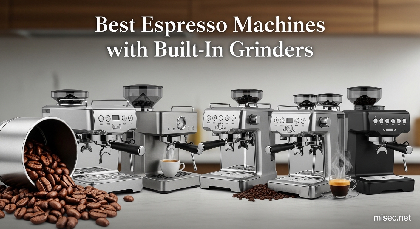 Best Espresso Machines with Built-In Grinders