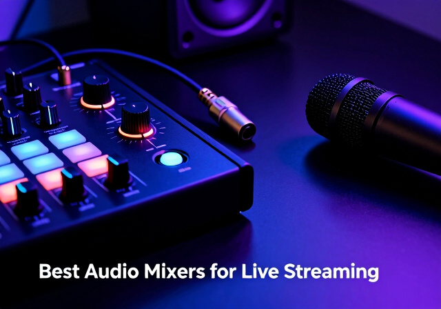 best audio mixers for live streaming