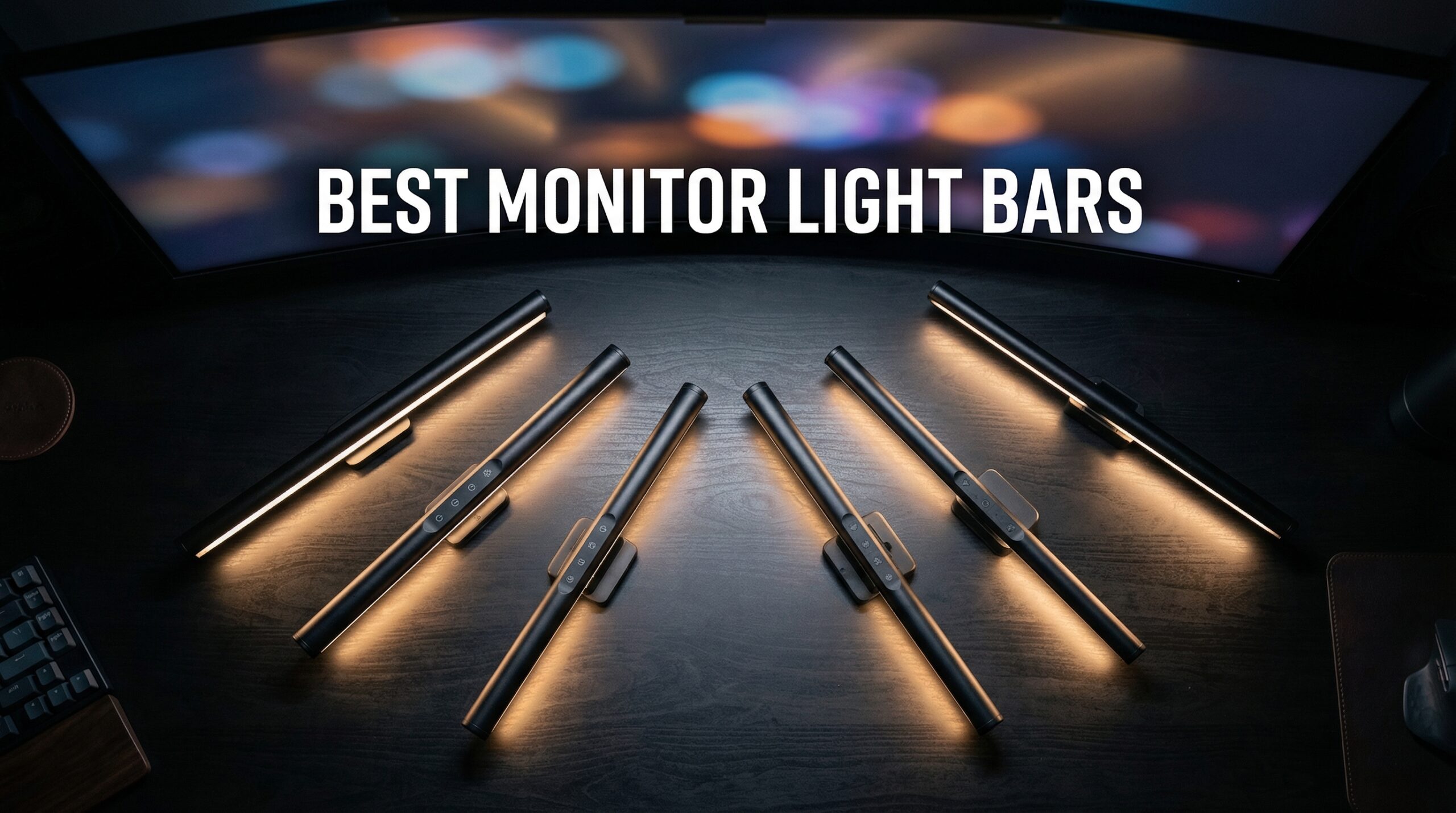 best monitor light bars for desk setups