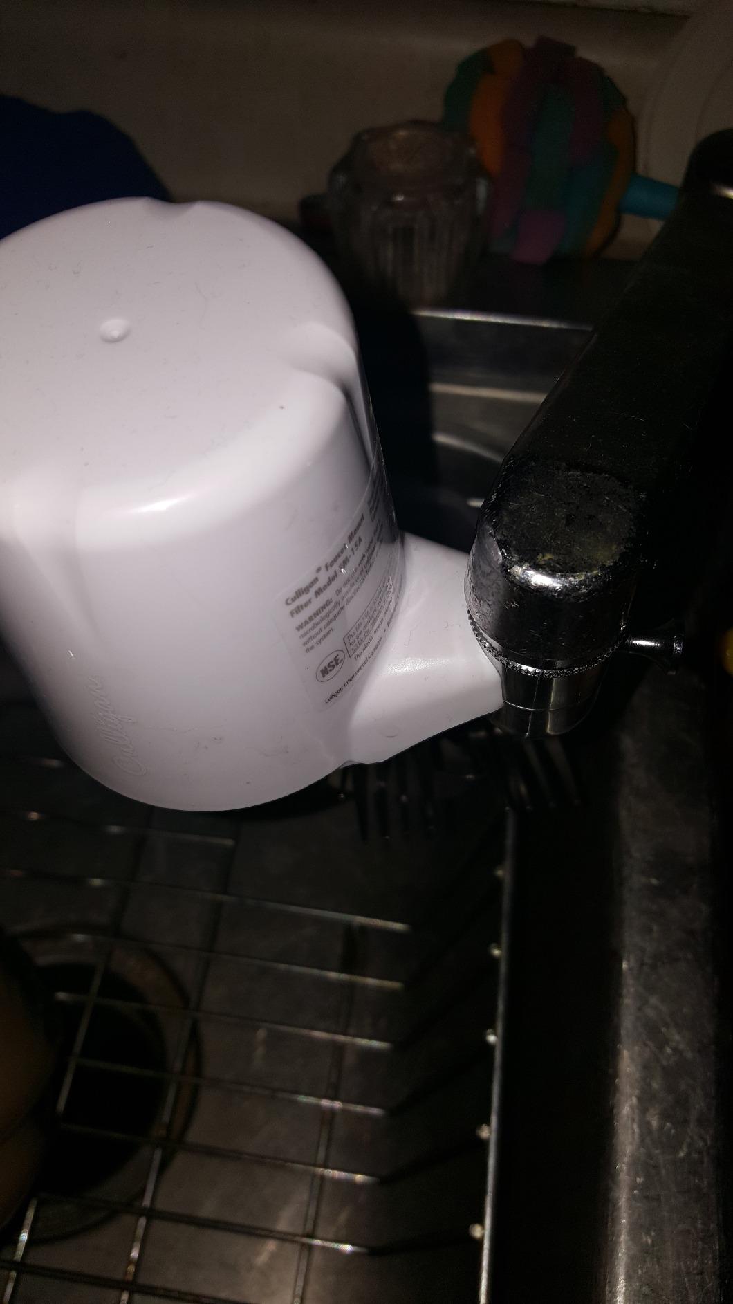 Culligan FM-15A Faucet Mount Filter with Advanced Water Filtration, White Finish customer photo 2