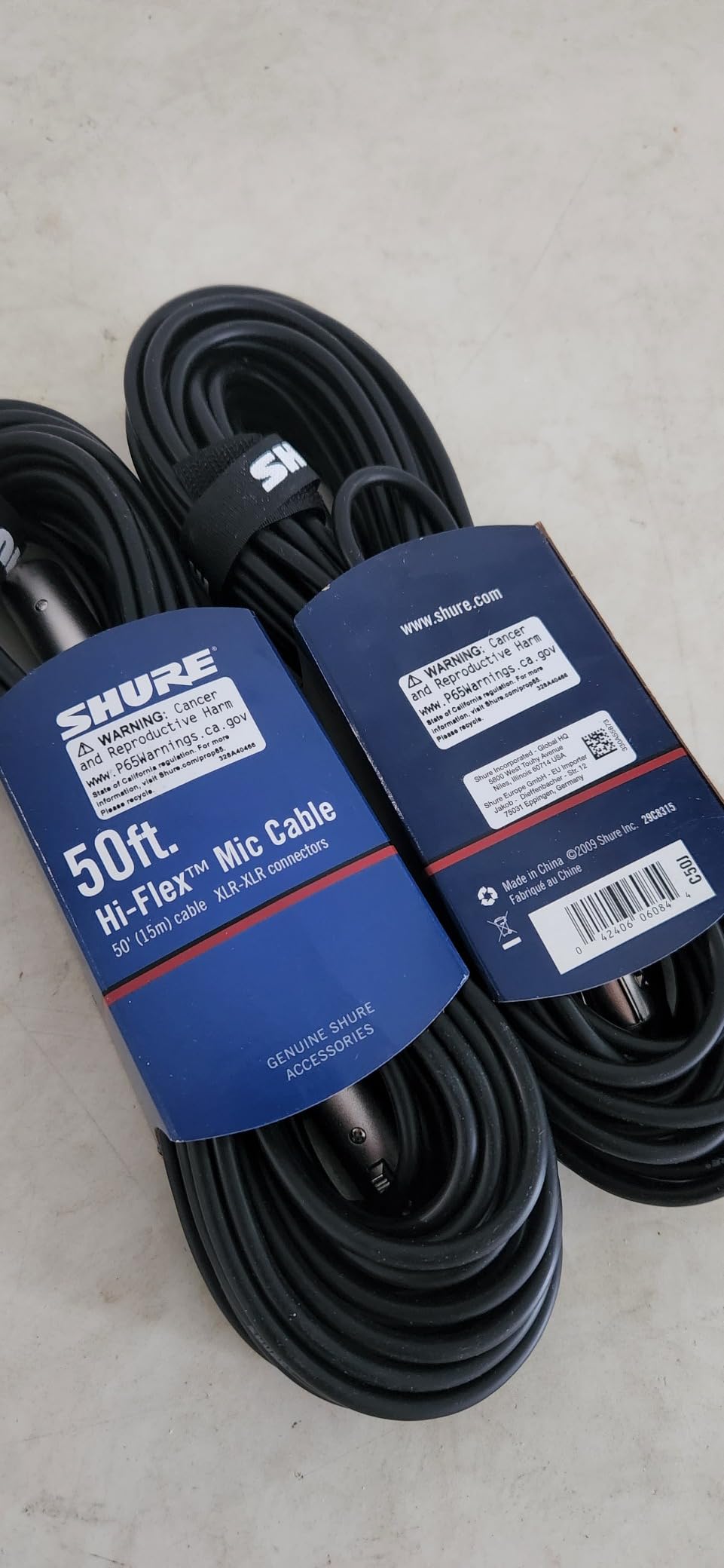 Shure C25J 25-foot Hi-Flex Cable with Chrome XLR Connectors, Black customer photo 1