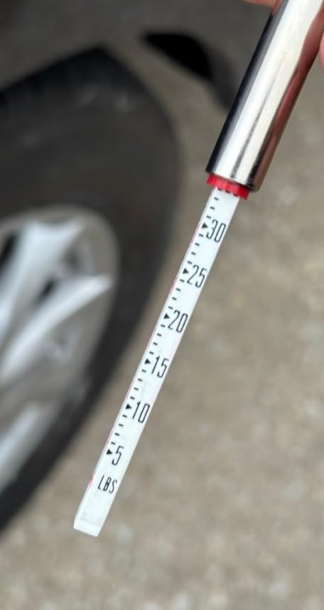 Milton S-921 Pencil Tire Pressure Gauge, Passenger Car, With Built-in Deflator Valve, Durable Plated Brass, Pressure Measured In PSI and kPa customer photo 2