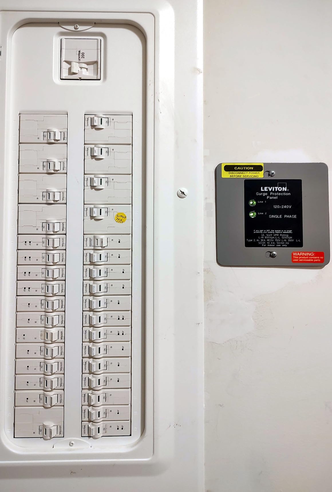 Leviton 120/240 Volt Panel Protector, 4-Mode Protection, Light Commercial/Residential Grade, In NEMA 1 Enclosure, 51120-1 customer photo 1