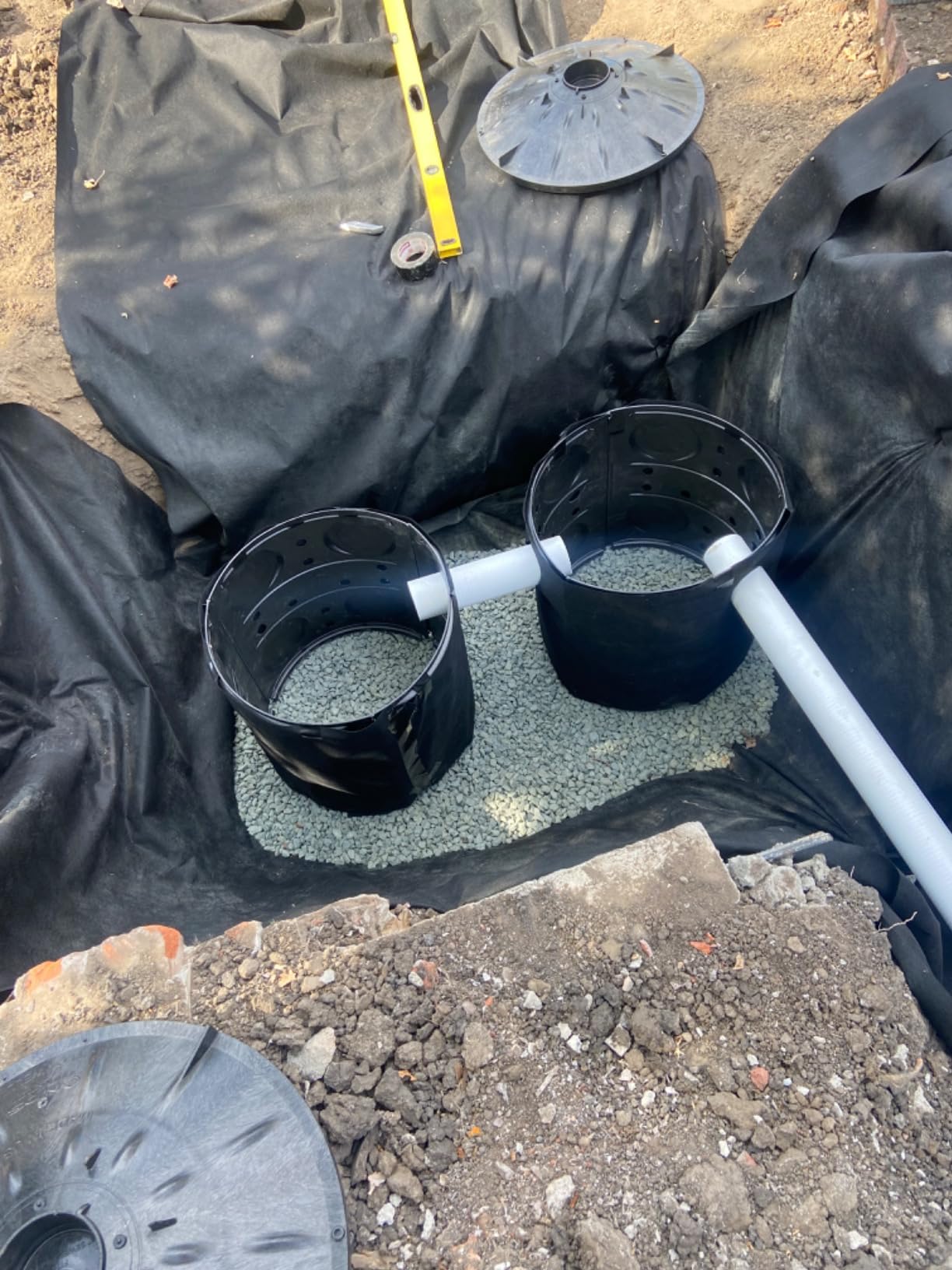 NDS FWAS24 50 Gal. Flo Stormwater Dry Well System Kit with 3 Side Panels & 1 Cover, Ideal for Rainwater Collection, Black customer photo 1