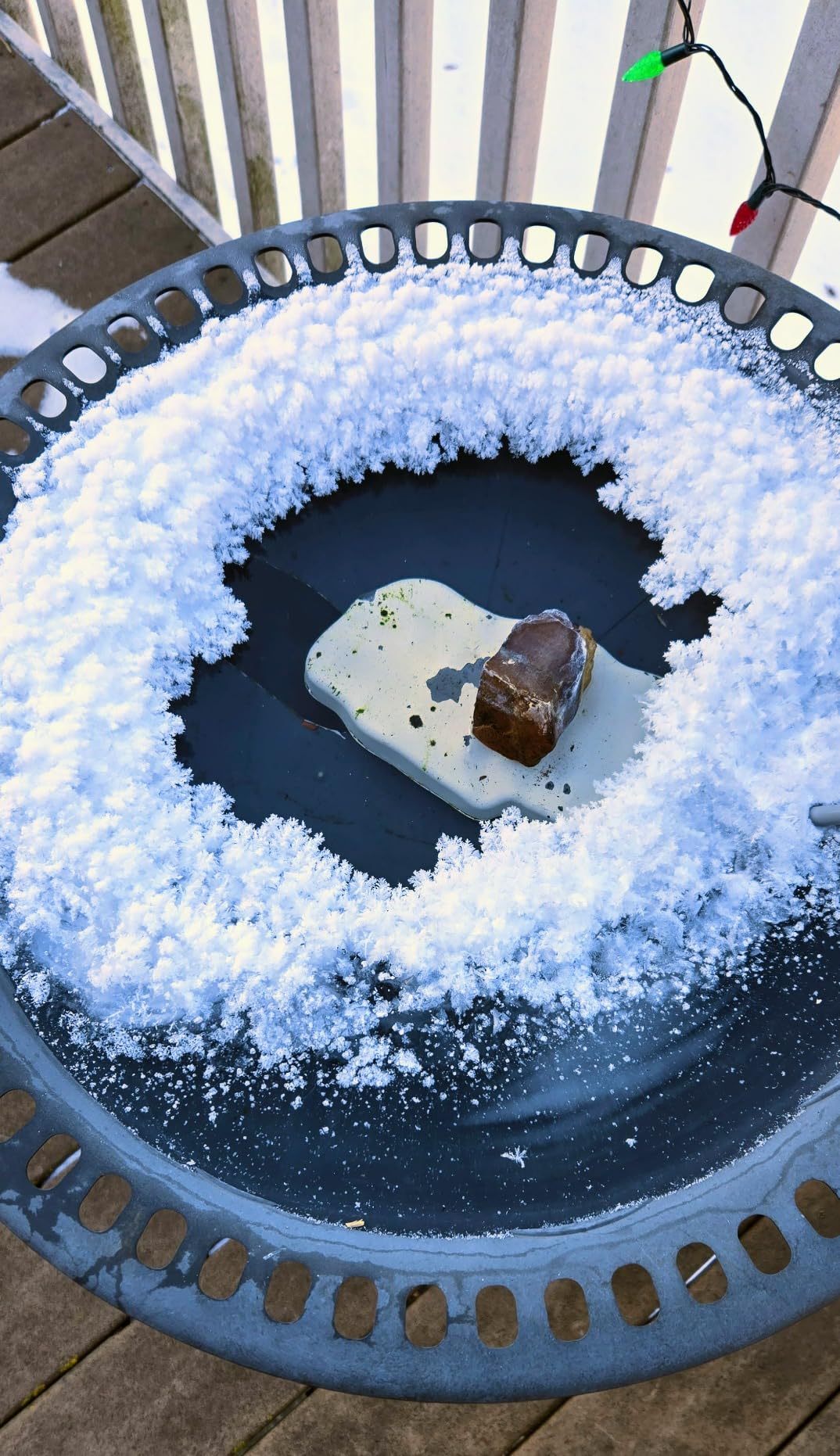 K&H Pet Products Super Ice Eliminator Bird Bath Heater, Safety Listed Submersible Bird Bath Deicer for Wild Birds Outside in Winter, Natural Rock 80W customer photo 1