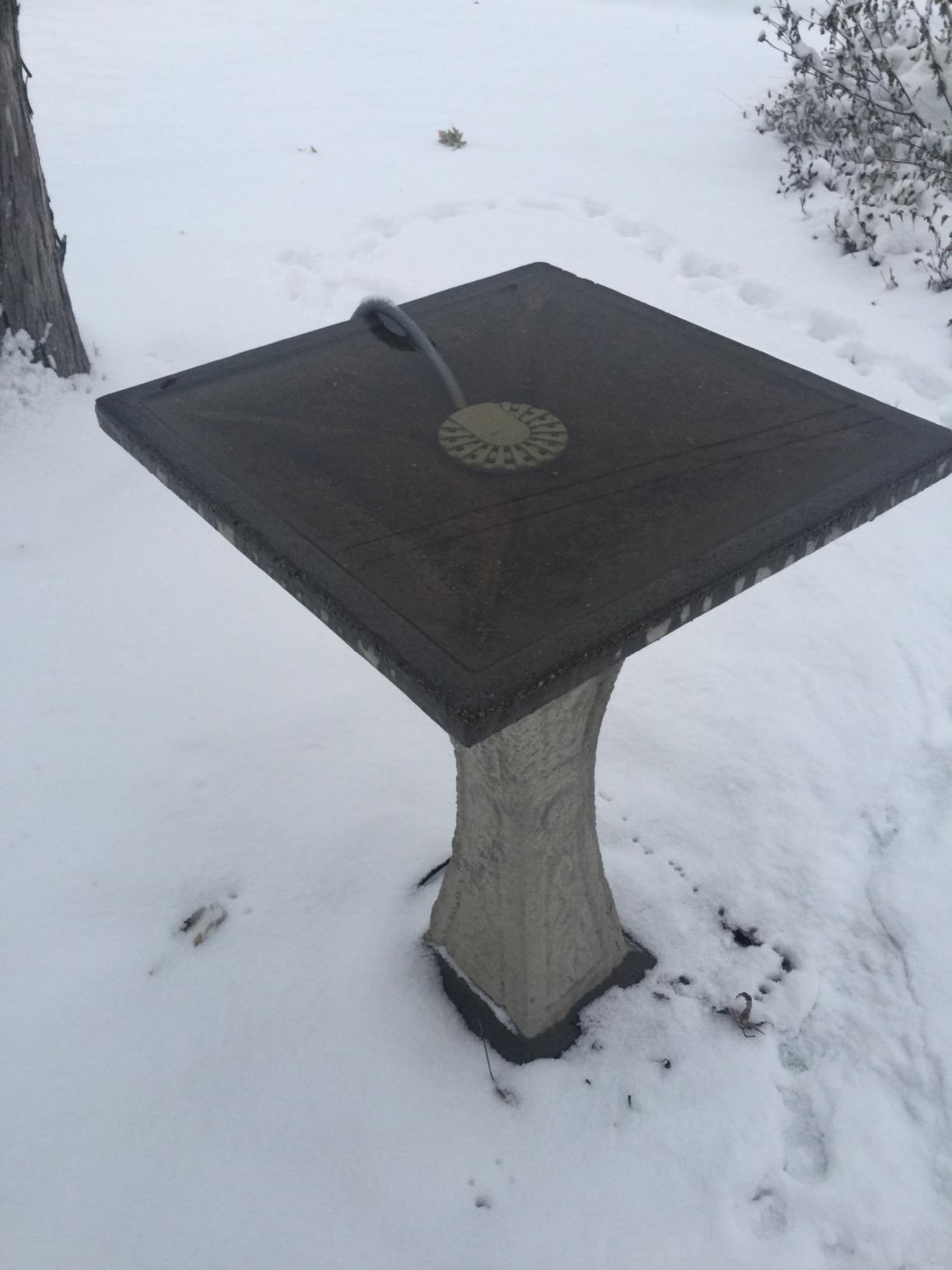 API Bird Bath De-Icer | Birdbath Water Heater | Thermostatically Controlled Aluminum Pond Deicer | Made in USA (250 Watt) customer photo 1