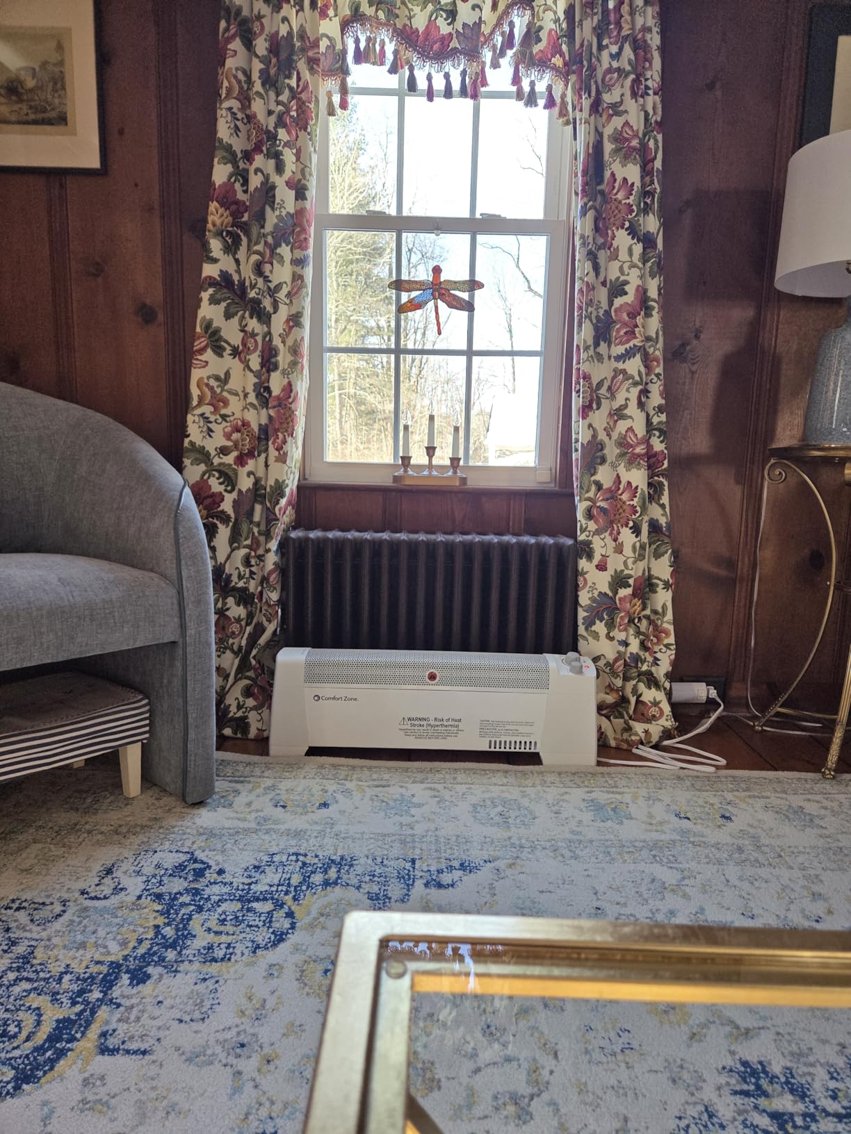 Comfort Zone 1500W Convection Baseboard Heater with Built-In Thermostat, Overheat & Tip-Over Protection, Dent-Proof Ends, Plug-In Portable, Ideal for Home, Bedroom & Office, White customer photo 2