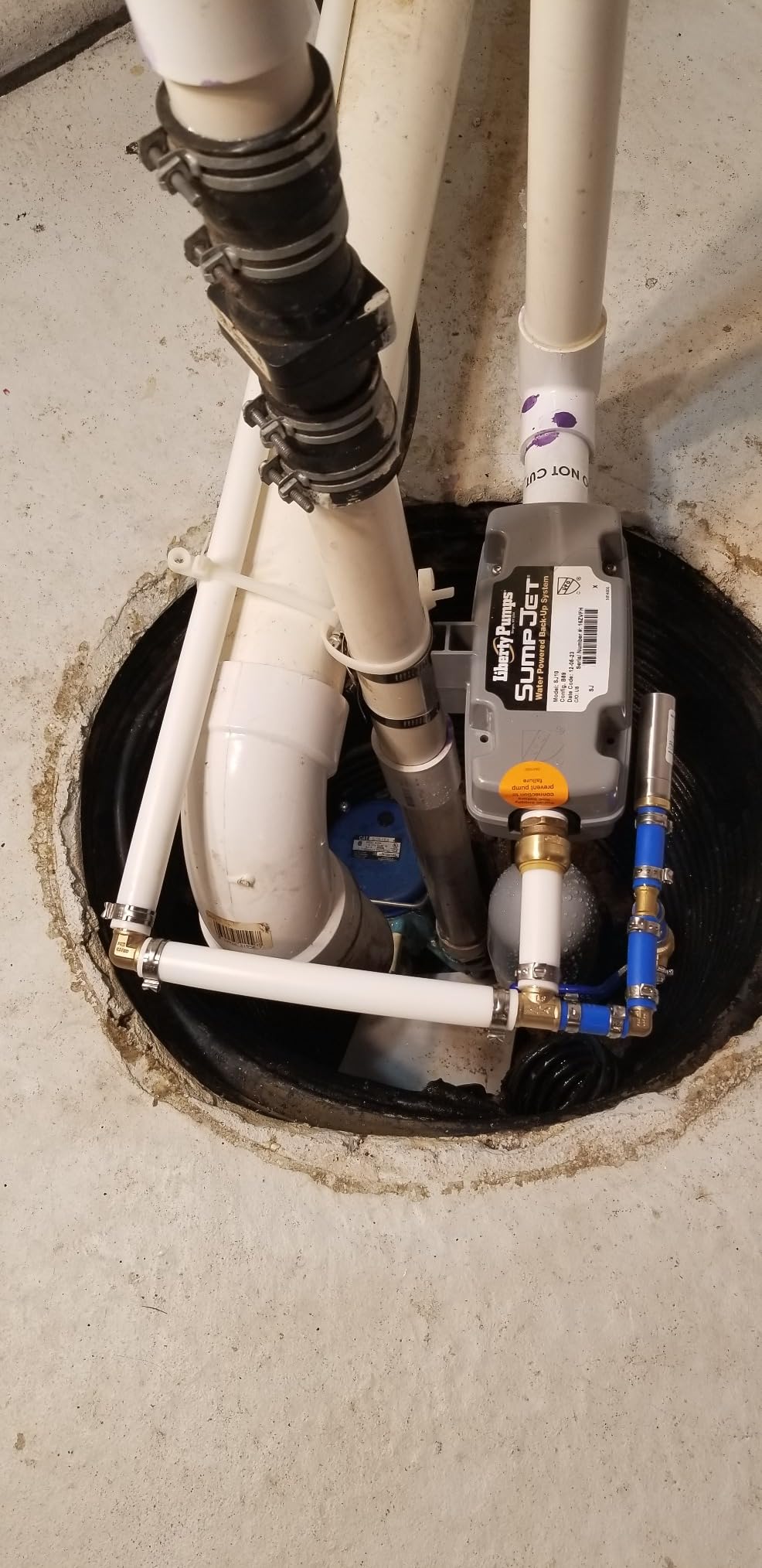 Liberty Pumps SumpJet Water Powered Backup Emergency Sump Pump customer photo 1