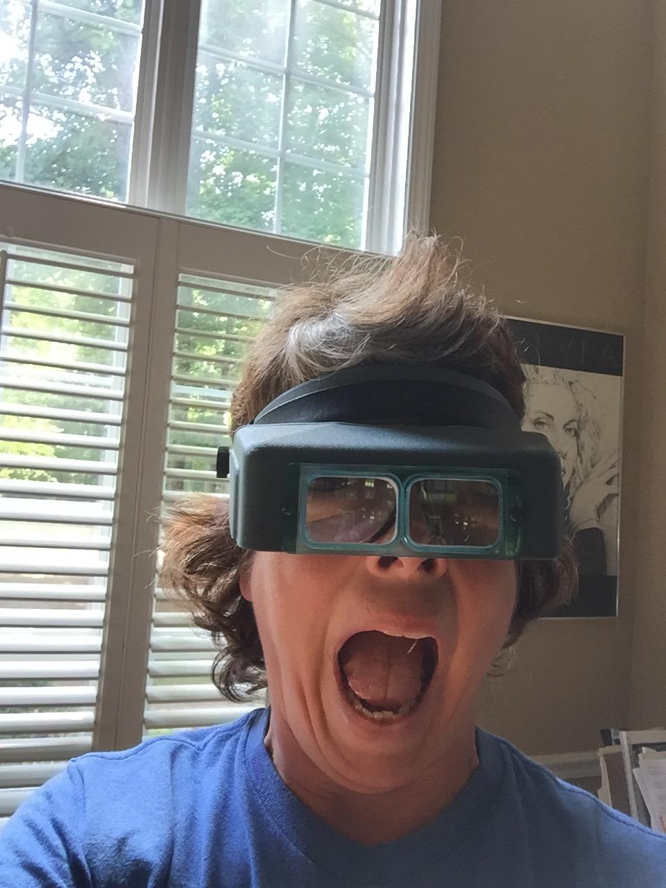 Donegan DA-10 OptiVisor Headband Magnifier, 3.5x Magnification, 4