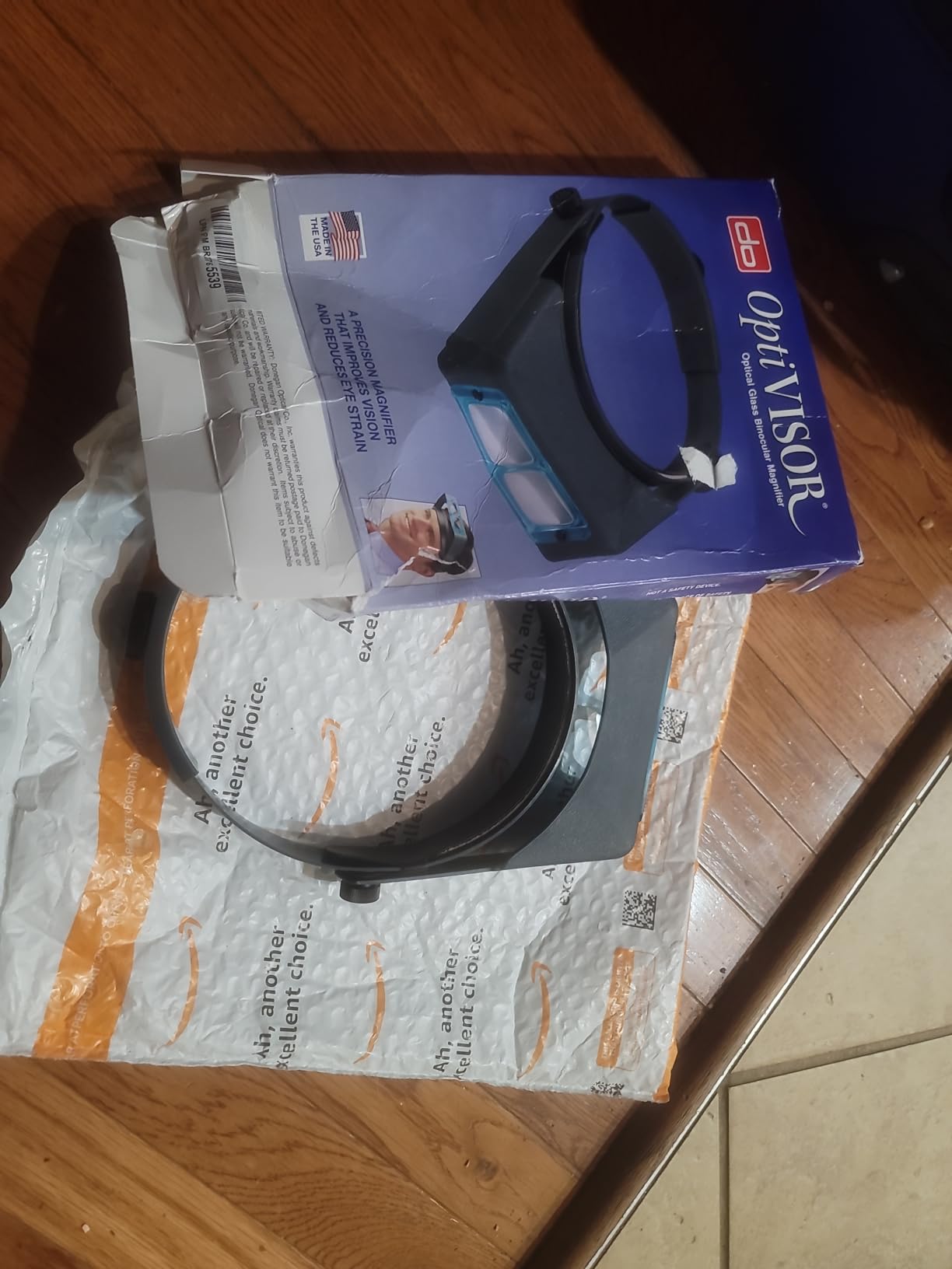 Donegan DA-10 OptiVisor Headband Magnifier, 3.5x Magnification, 4