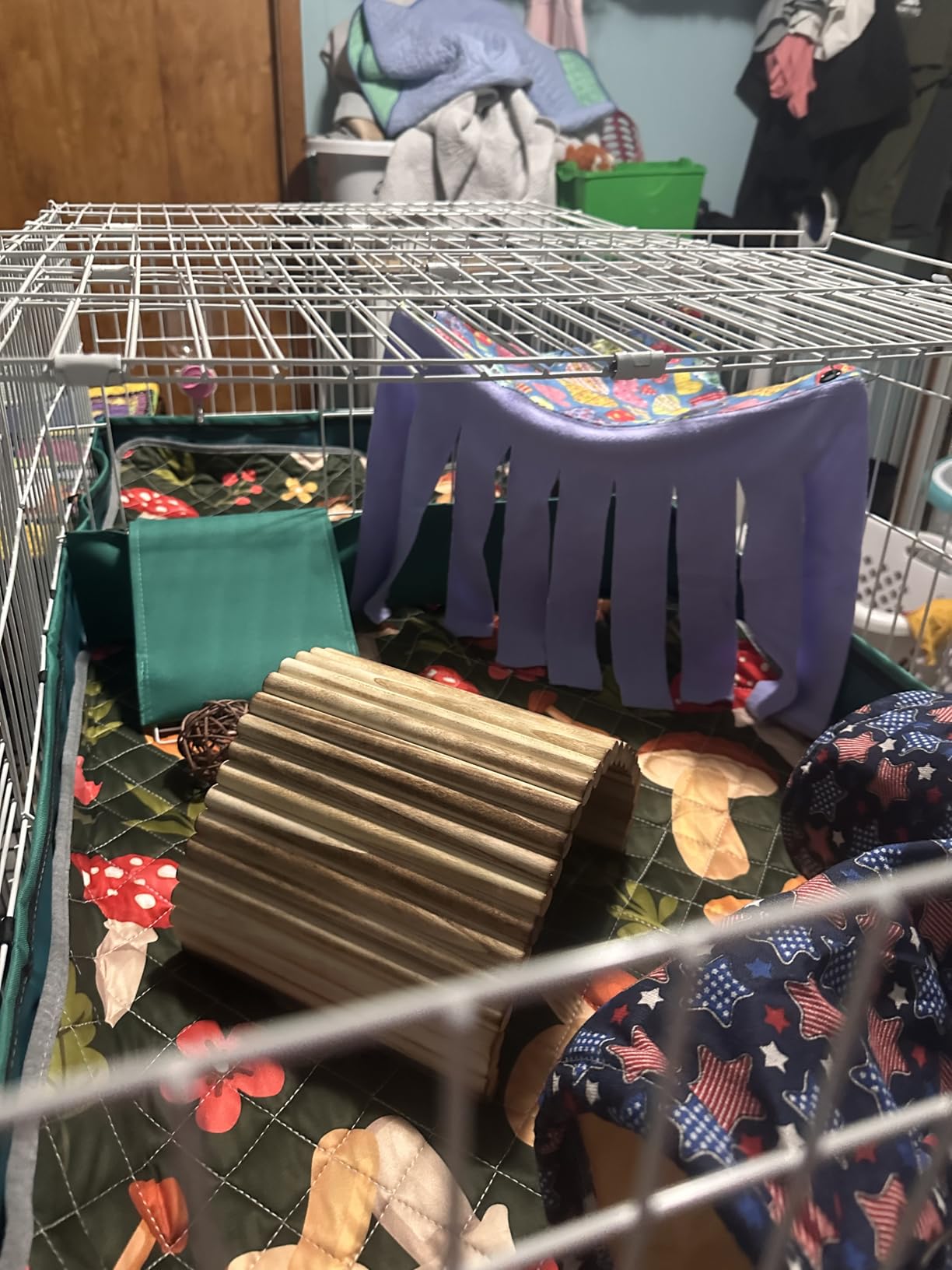 MidWest Homes for Pets Guinea Habitat Plus Cage, Includes Divider Panel and Hinged Top, Washable PVC Canvas Bottom, Expandable Small Animal Cage for Guinea Pigs, 171GHP customer photo 1