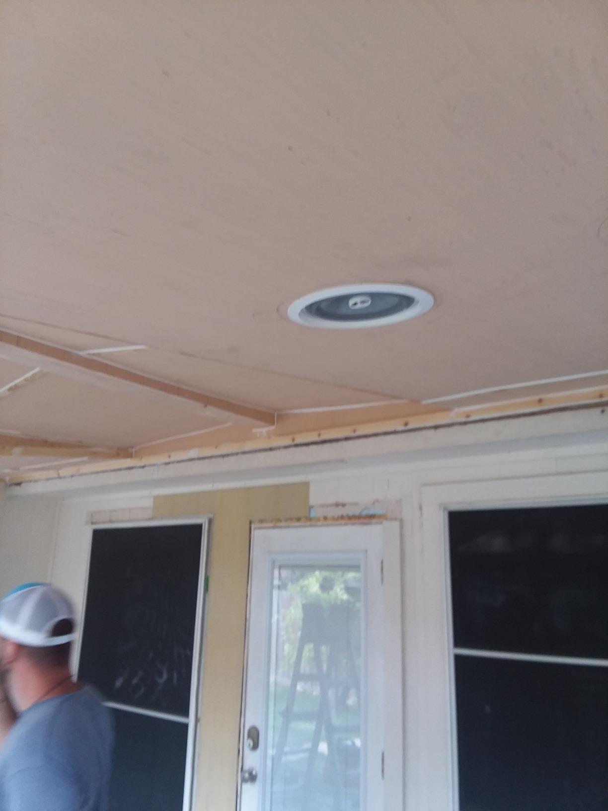 OSD Audio Weatherproof in-Ceiling Audio Speaker Pair - Indoor/Outdoor Stereo - ICE800WRS customer photo 2