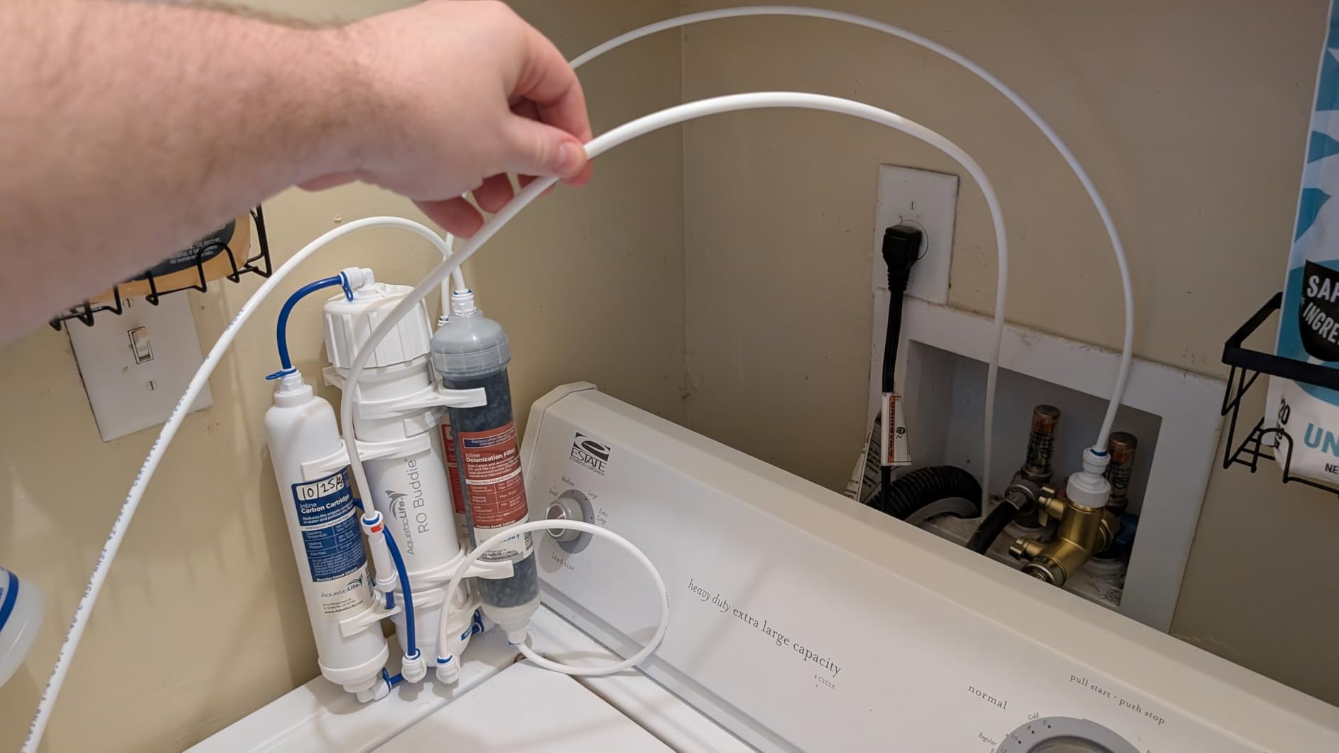 Aquatic Life RO Buddie 4-Stage Aquarium Water Filter System, Reverse Osmosis RO/DI Filtration Unit for Fish Tank, Fountains, and More, 50 GPD customer photo 2