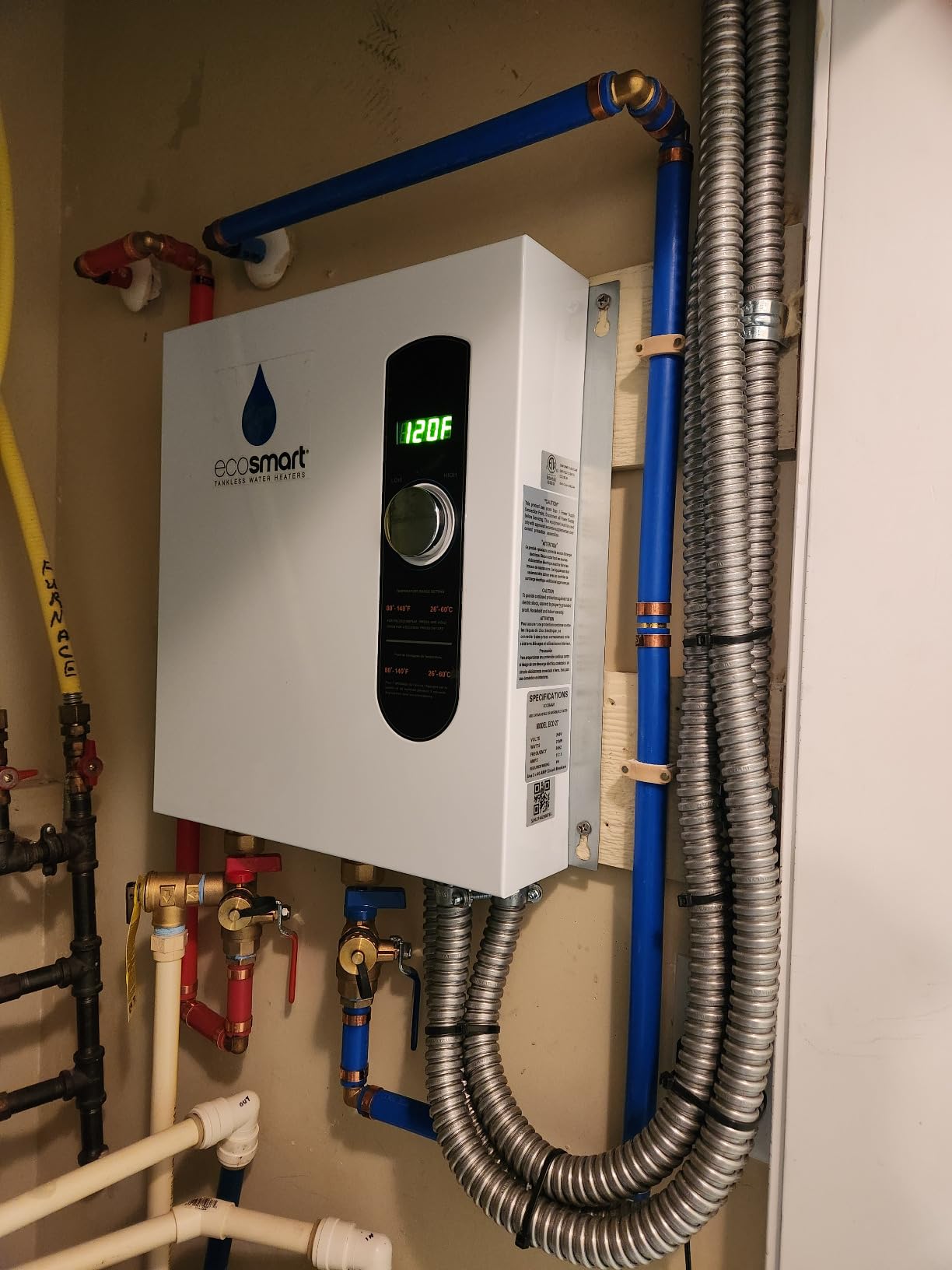 EcoSmart ECO 27 Tankless Water Heater, Electric, 27-kW - Whole House On-Demand Hot Water customer photo 1
