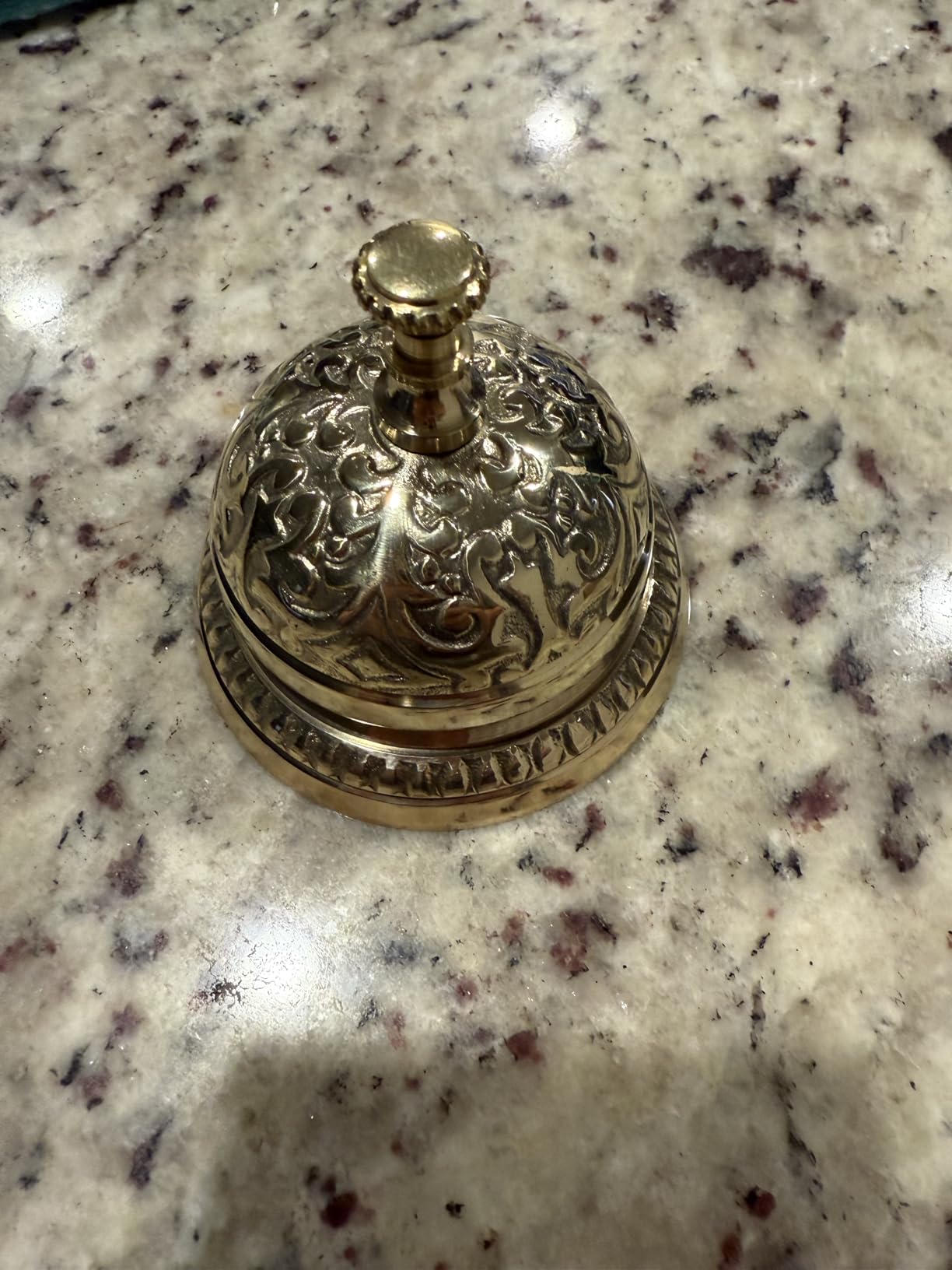 Solid Brass Victorian Style Service Desk Bell customer photo 1