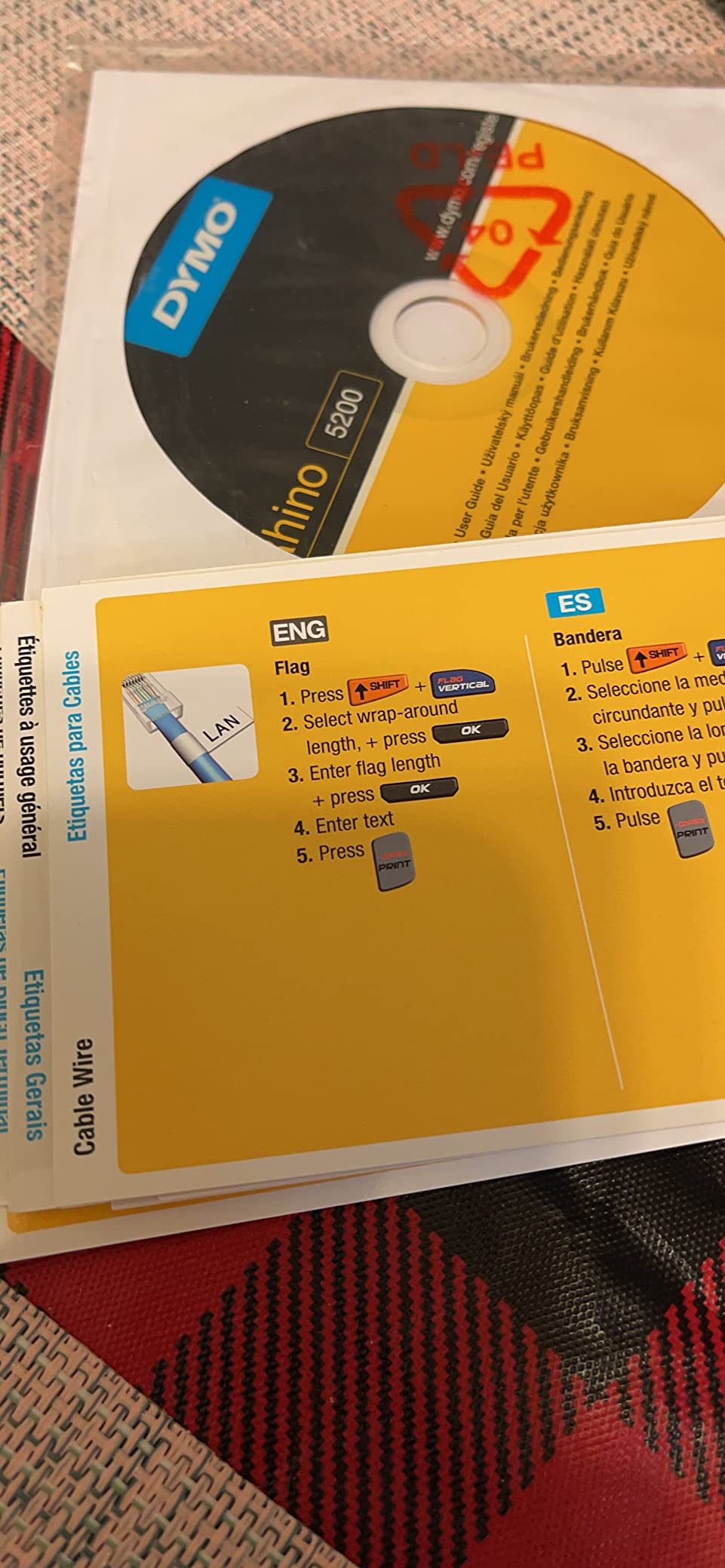 DYMO Industrial Label Maker Rhino 5200 Time-Saving Hot Keys, Prints Fast, Durable For Job Sites and Heavy-Duty Labeling customer photo 1