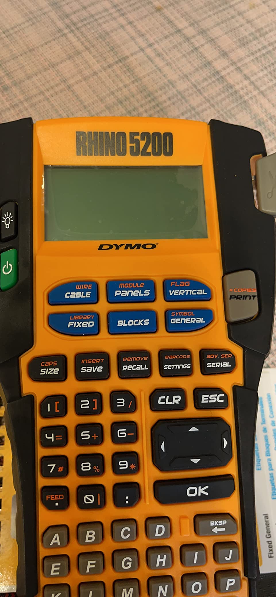 DYMO Industrial Label Maker Rhino 5200 Time-Saving Hot Keys, Prints Fast, Durable For Job Sites and Heavy-Duty Labeling customer photo 2