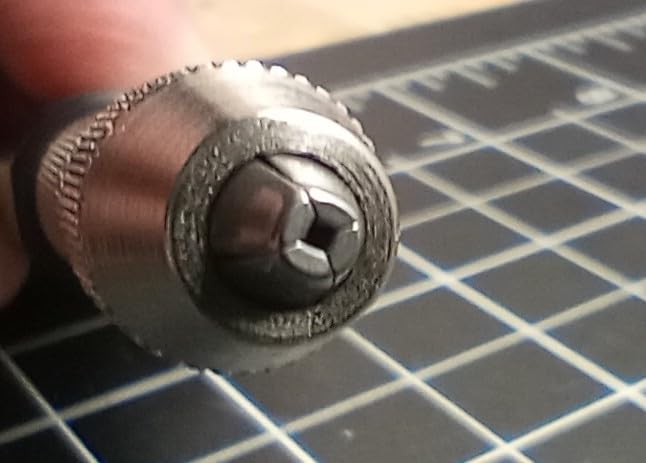 Starrett Pin Vise with Insulated, Octagonal Handles, Smaller Body Diameter, and Special Tapered Collet for Maximum Clamping Surface - .050-.125