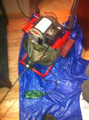 RIDGID 26998 Model K-400 Drain Cleaning 120-Volt Drum Machine Kit with C-45IW 1/2