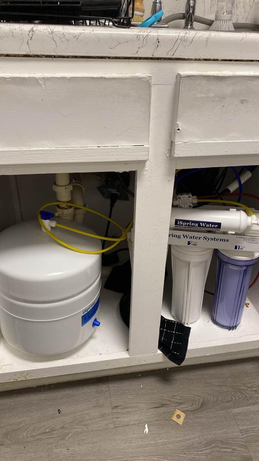 iSpring RCC7, NSF Certified, High Capacity Under Sink 5-Stage Reverse Osmosis Water Filter, RO Drinking System, 75 GPD, Brushed Nickel Faucet customer photo 2