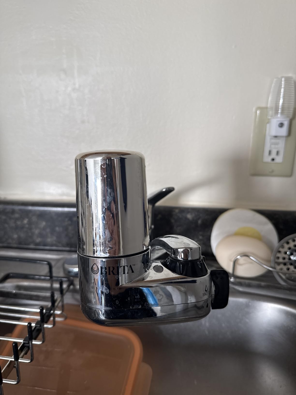 Brita Faucet Mount Water Filter System, Chrome, No-Wait Filtration, Easy Install, Multi-Use Tap Water Filter for Kitchens, Bathrooms & Small Spaces customer photo 1