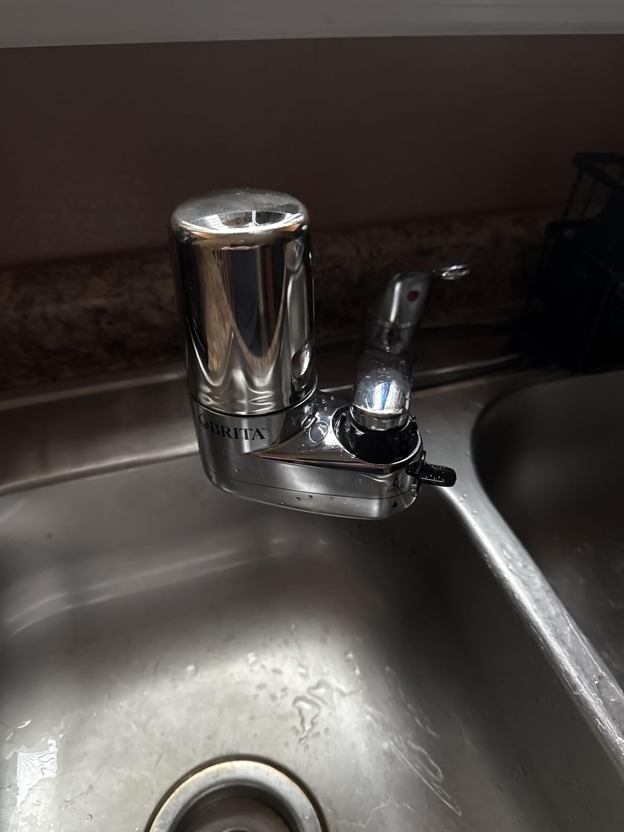 Brita Faucet Mount Water Filter System, Chrome, No-Wait Filtration, Easy Install, Multi-Use Tap Water Filter for Kitchens, Bathrooms & Small Spaces customer photo 2
