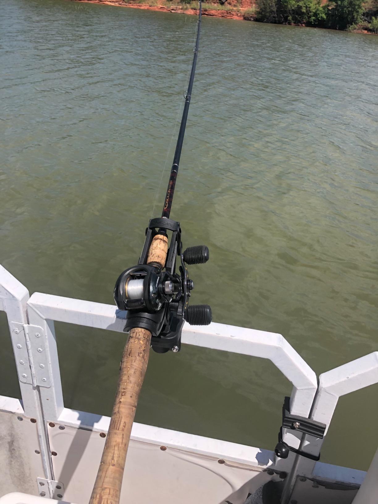 Scotty #284-BK Baitcaster/Spinning Rod Holder w/ #243 Square Rail Mount, Black customer photo 2