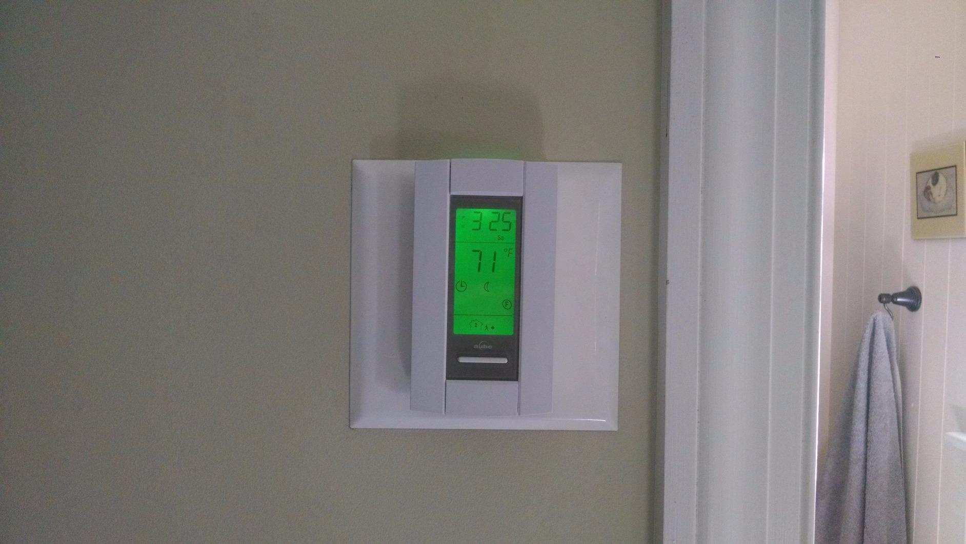 20 Sqft Electric Radiant Floor Heating Mat - 120V Heated Tile Floor System with Programmable Thermostat (TH115), Floor Sensor, Installation Monitor & 25 Year Warranty, USA Made customer photo 1