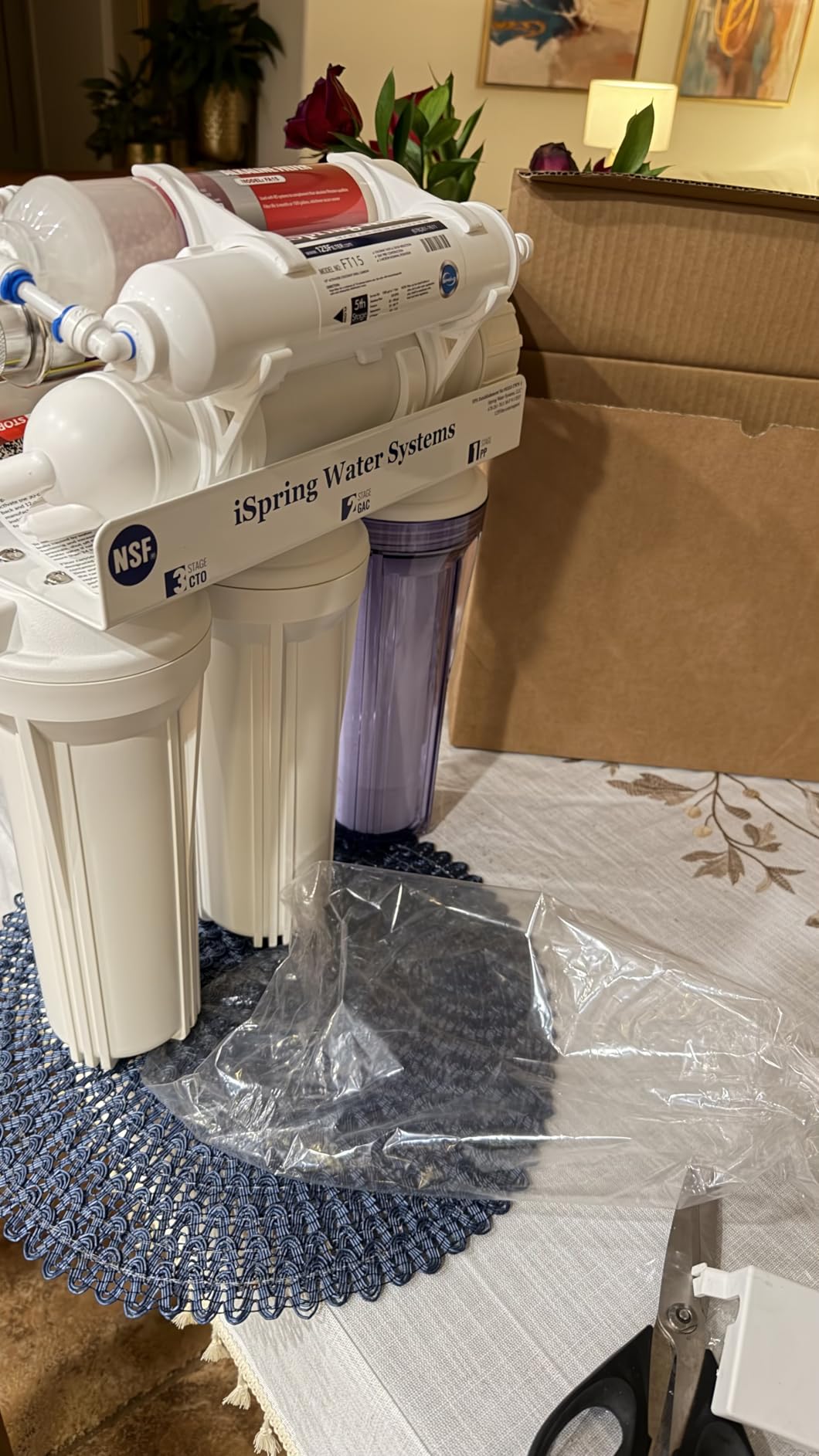 iSpring RCC7AK-UV, NSF Certified, 7-Stage Under Sink Reverse Osmosis Water Filtration System with Alkaline Remineralization and UV Filter, Patented Top-Mounted Faucet Design for Easy Installation customer photo 1