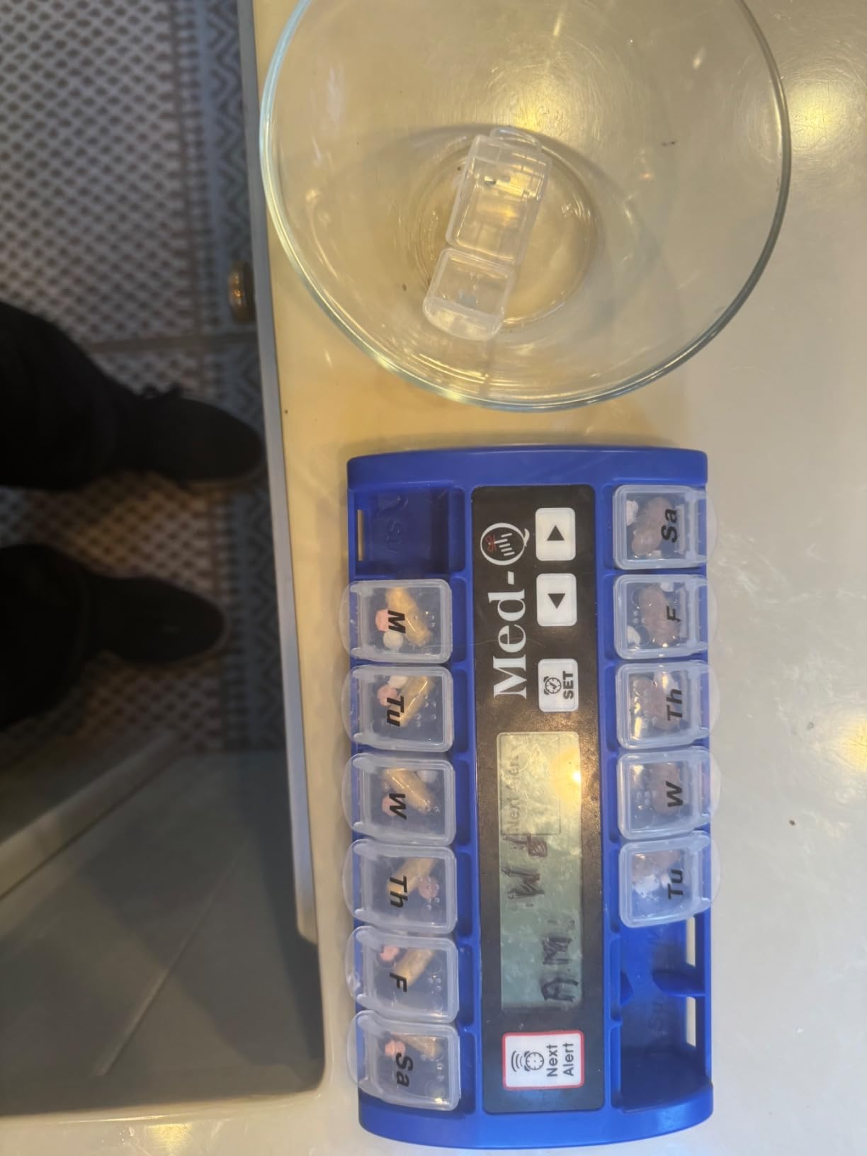 Digital Pill Box with Alarms - Pill Organizer with Flashing Lights & Beeping Reminders - Monthly Pill Dispenser for Seniors customer photo 1