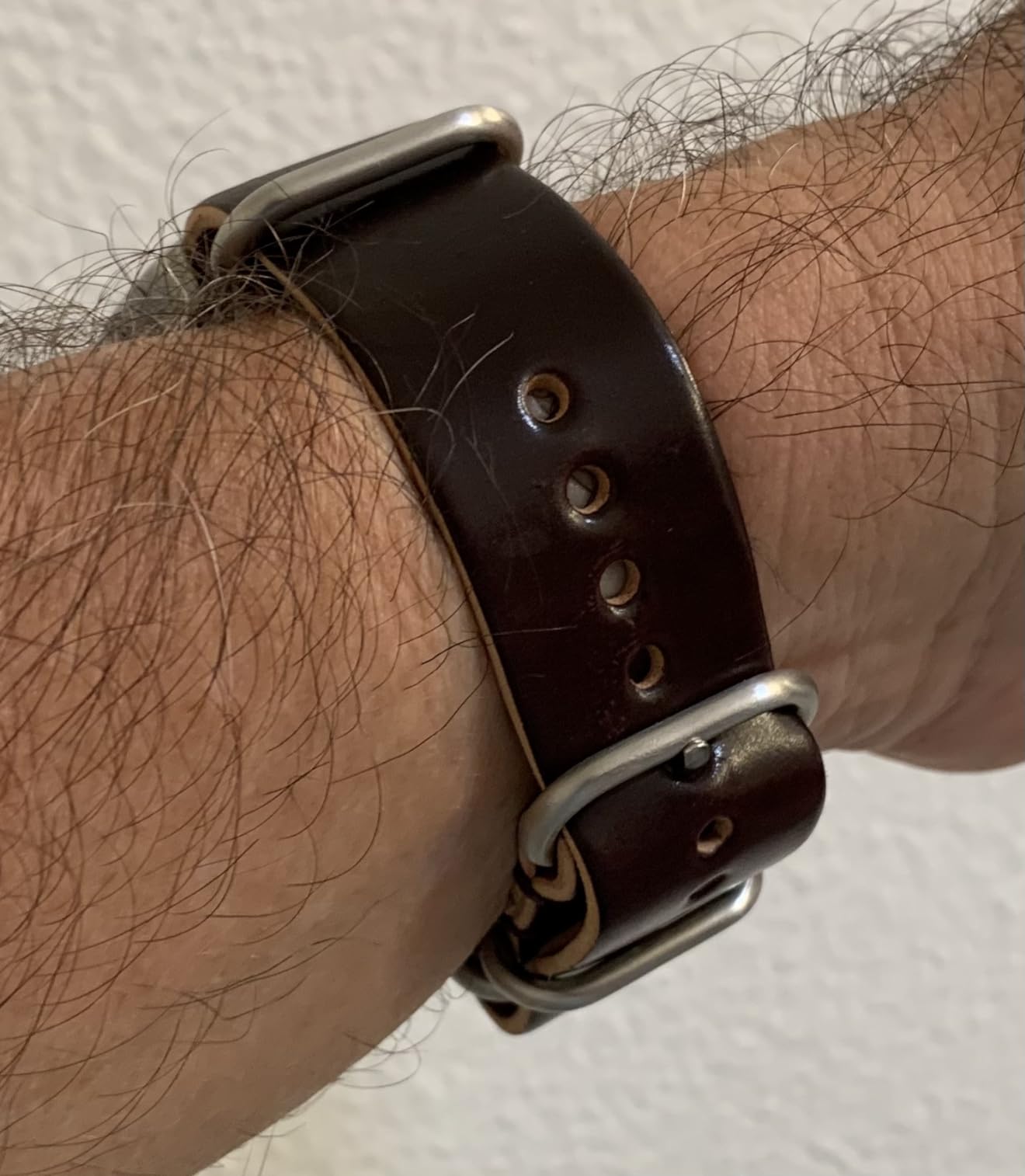 Da Luca MADE IN USA Shell Cordovan Military Watch Strap (Matte Buckle) 18mm 20mm 22mm 24mm 26mm customer photo 1