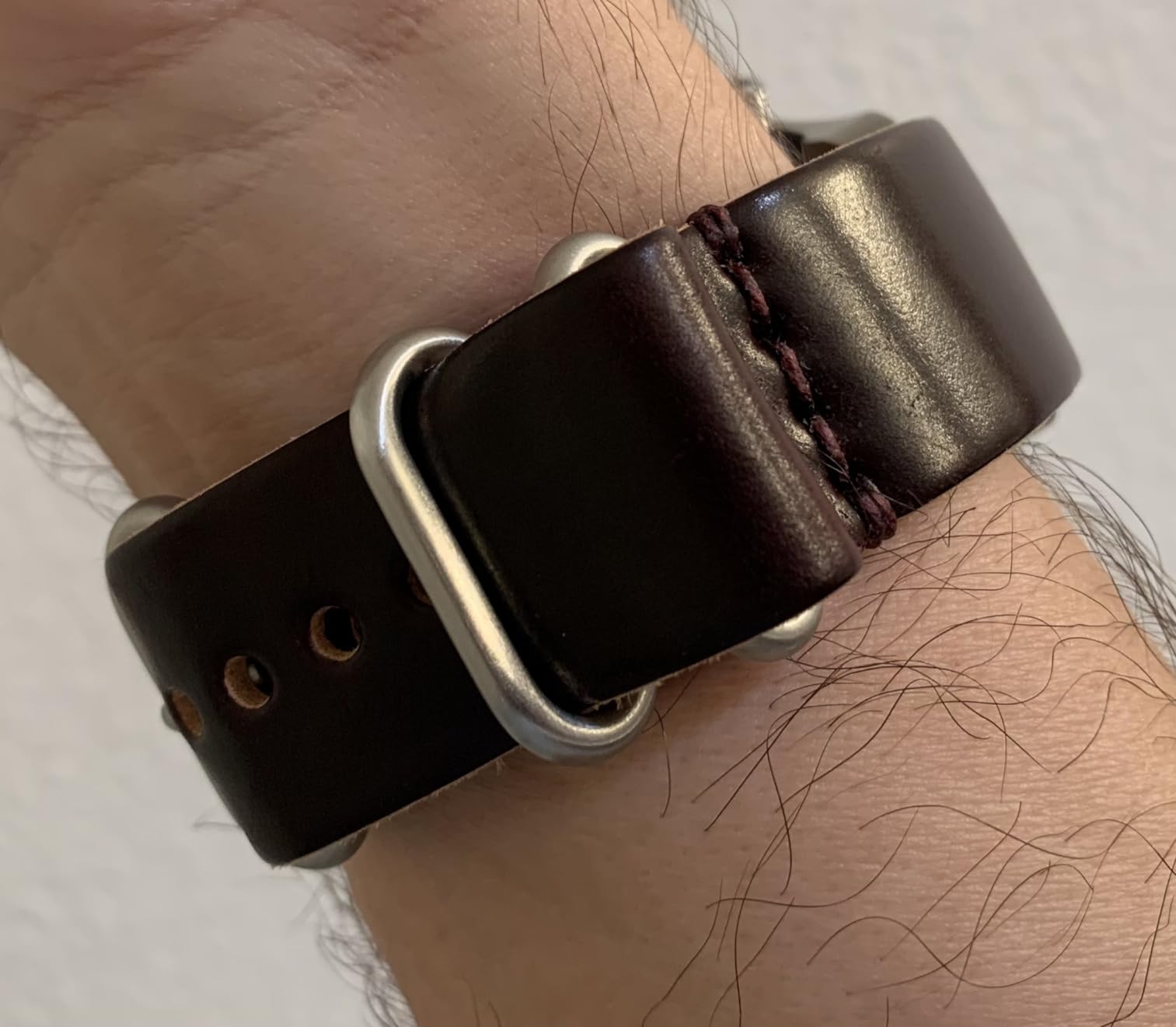 Da Luca MADE IN USA Shell Cordovan Military Watch Strap (Matte Buckle) 18mm 20mm 22mm 24mm 26mm customer photo 2