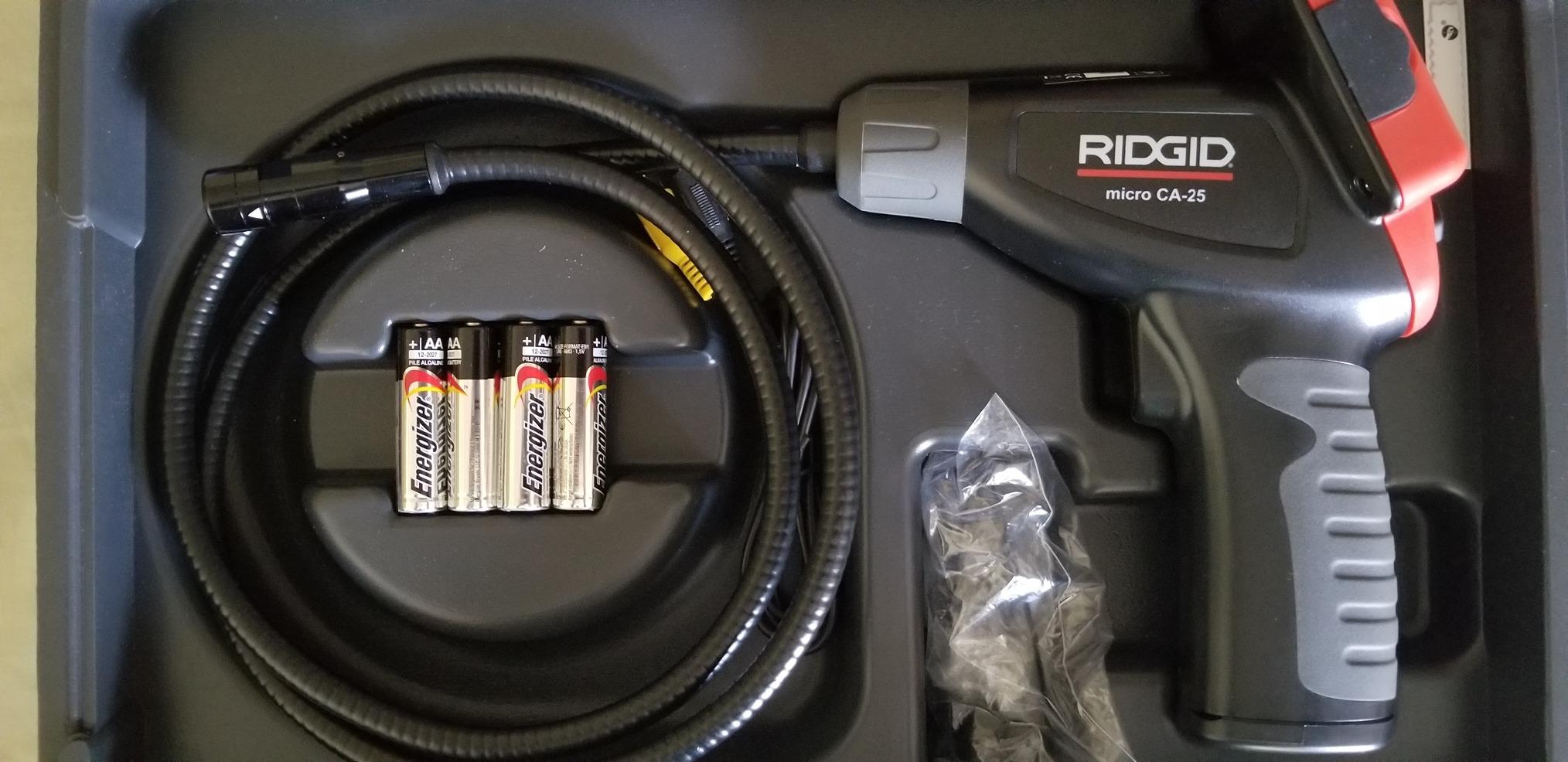 RIDGID 40043 Micro CA-25 Hand-Held Inspection Camera with 4' Cable, Borescope, Red customer photo 2