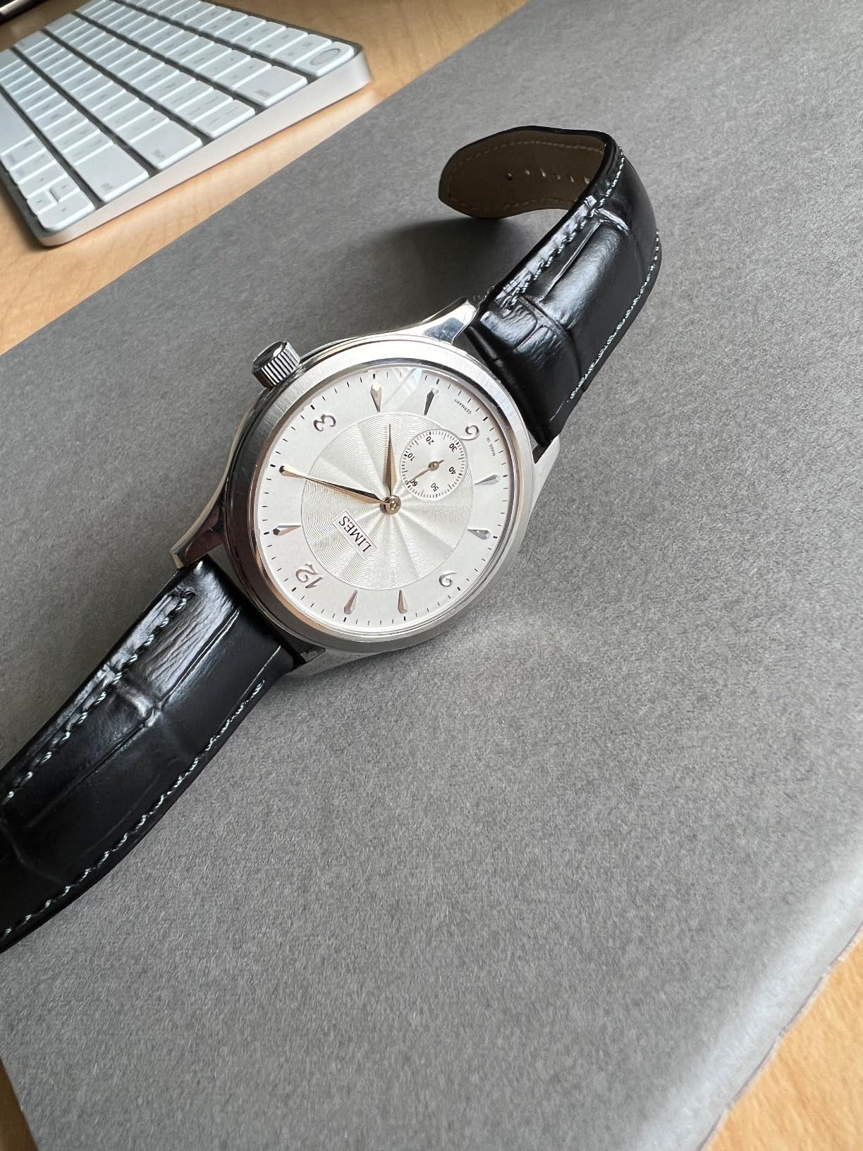 Alligator Grain Genuine Calf Leather Watch Band - Choose Size (12-24mm) & Color - Comfortable & Premium Quick Release Strap - HIRSCH 