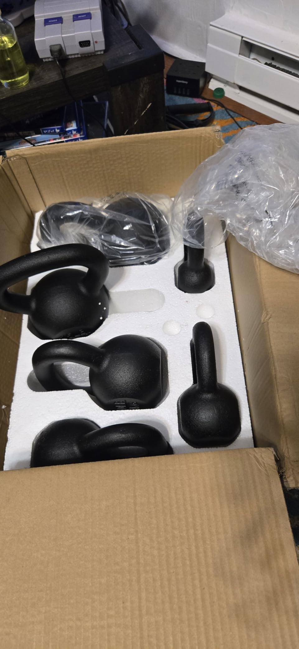 Yes4All Kettlebell Sets, 5-30 LB Cast Iron Strength Training Kettlebells, Wide Handles & Flat Bottom, Multi-Level from Beginners to Pros for Strength Training & Home Gym customer photo 1