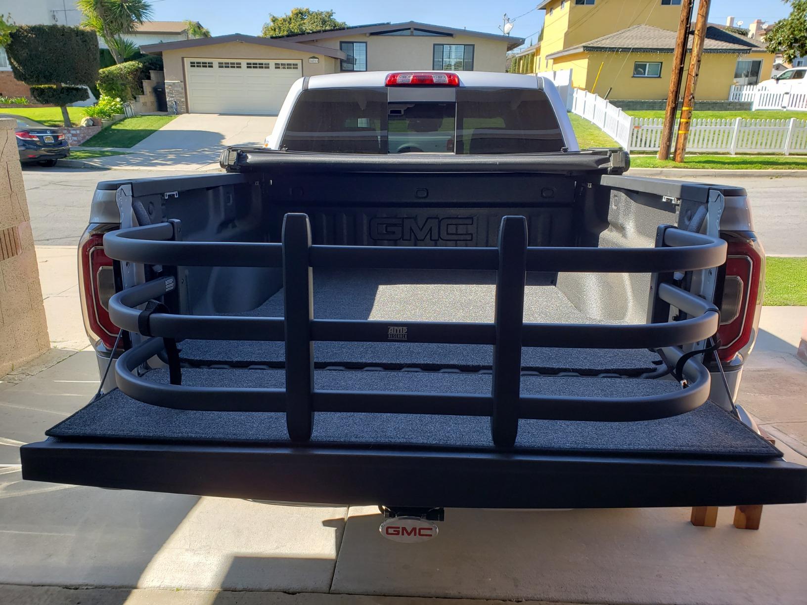 AMP Research RealTruck BedXTender HD Max | 74815-01A | Fits 2007 - 2018 Chevrolet Silverado 1500 & GMC Sierra 1500; 2007 - 2019 Silverado/Sierra 2500 HD/3500 HD; 2019 Silverado/Sierra 1500 LD/Limited customer photo 2