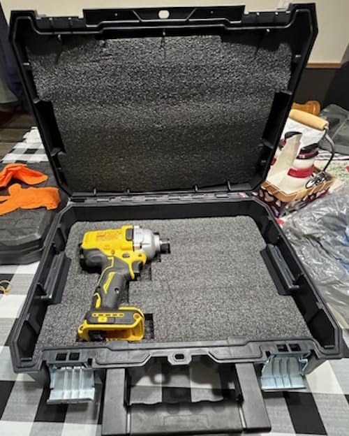 DEWALT TSTAK II Tool Box, Flat Top Tool Storage Case, Organizer Box Holds Up To 66 lbs, Flexible Platforms for Stacking, 13 Inch (DWST17807) customer photo 1