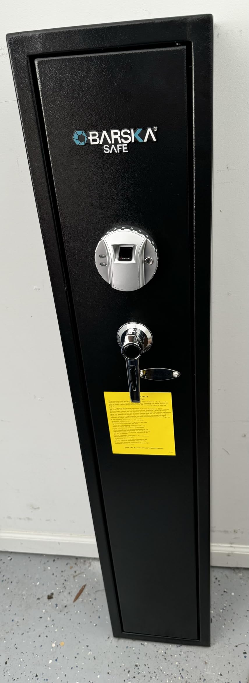 Barska Biometric Rifle Gun Safe - Quick Access Fingerprint Long Gun Safe for Home, DOJ Approved, Silent Mode, Removable Shelf, Backup Keys & Battery customer photo 1