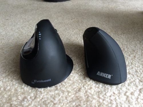 Anker 2.4G Wireless Vertical Ergonomic Optical Mouse for Work, Multi-Device Connectivity, 800/1200 /1600 DPI, 5 Buttons for Laptop, Desktop, PC - Black customer photo 1