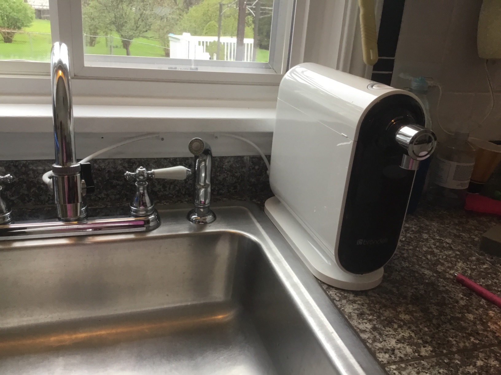 Brondell H630 Cypress Countertop Water Filter System for Kitchen Sinks, Three-Stage Filtration System and Dispenser Attaches to Faucet, White customer photo 1