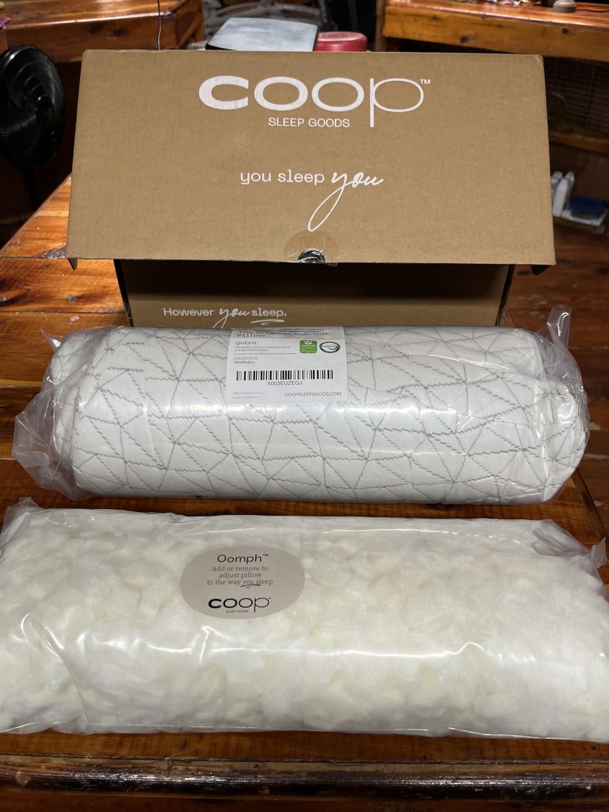 Original Adjustable Pillow, Queen Size Bed Pillows for Sleeping, Cross Cut Memory Foam Pillows - Medium Firm Back, Stomach and Side Sleeper Pillow, CertiPUR-US/GREENGUARD Gold customer photo 1