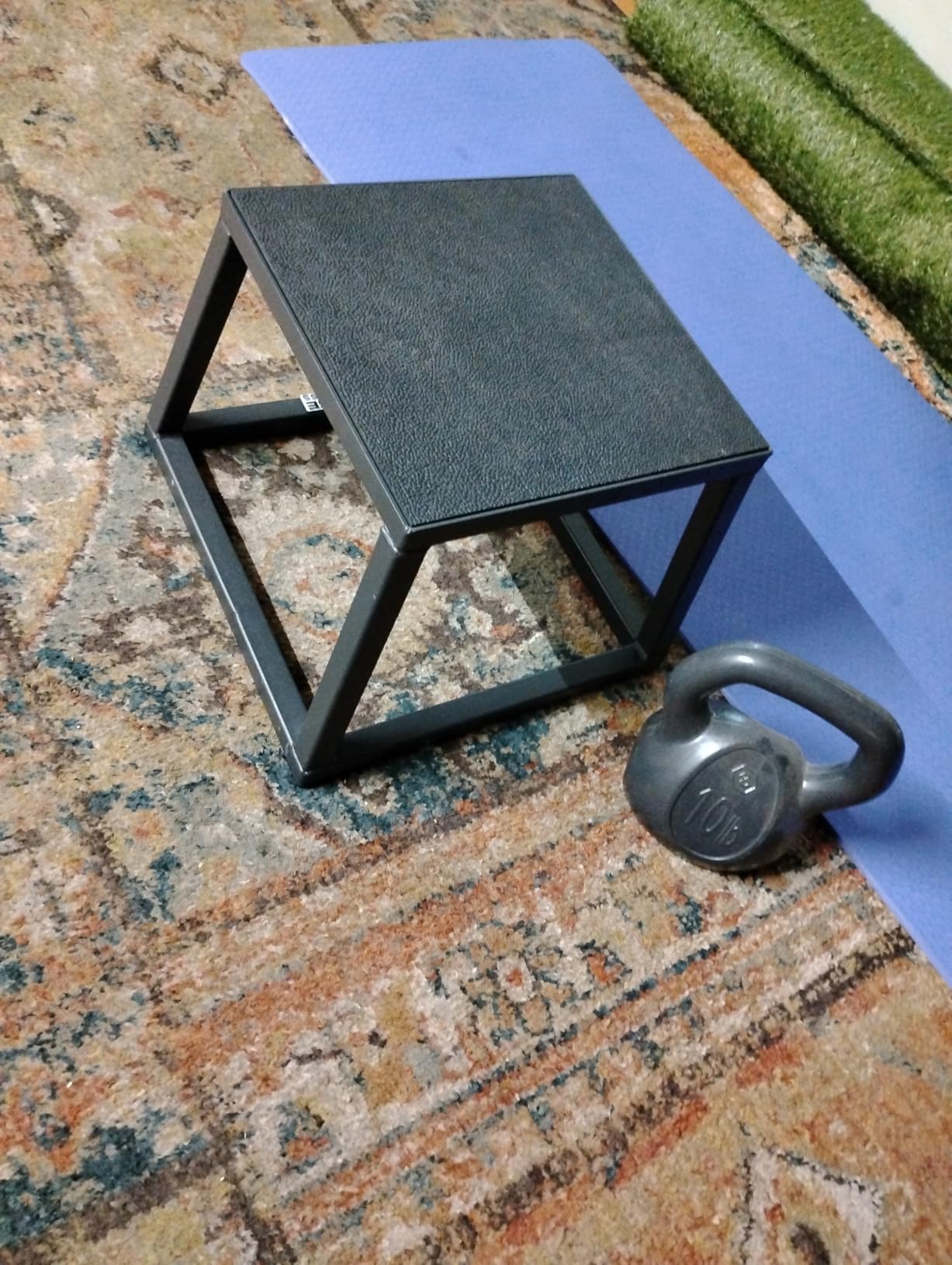 Rage Fitness Steel Plyo Box 12-18-24 Inch High Anti-Slip Pre-Assembled Plyometric Jump Box for Home Gym Conditioning and Strength Training customer photo 2