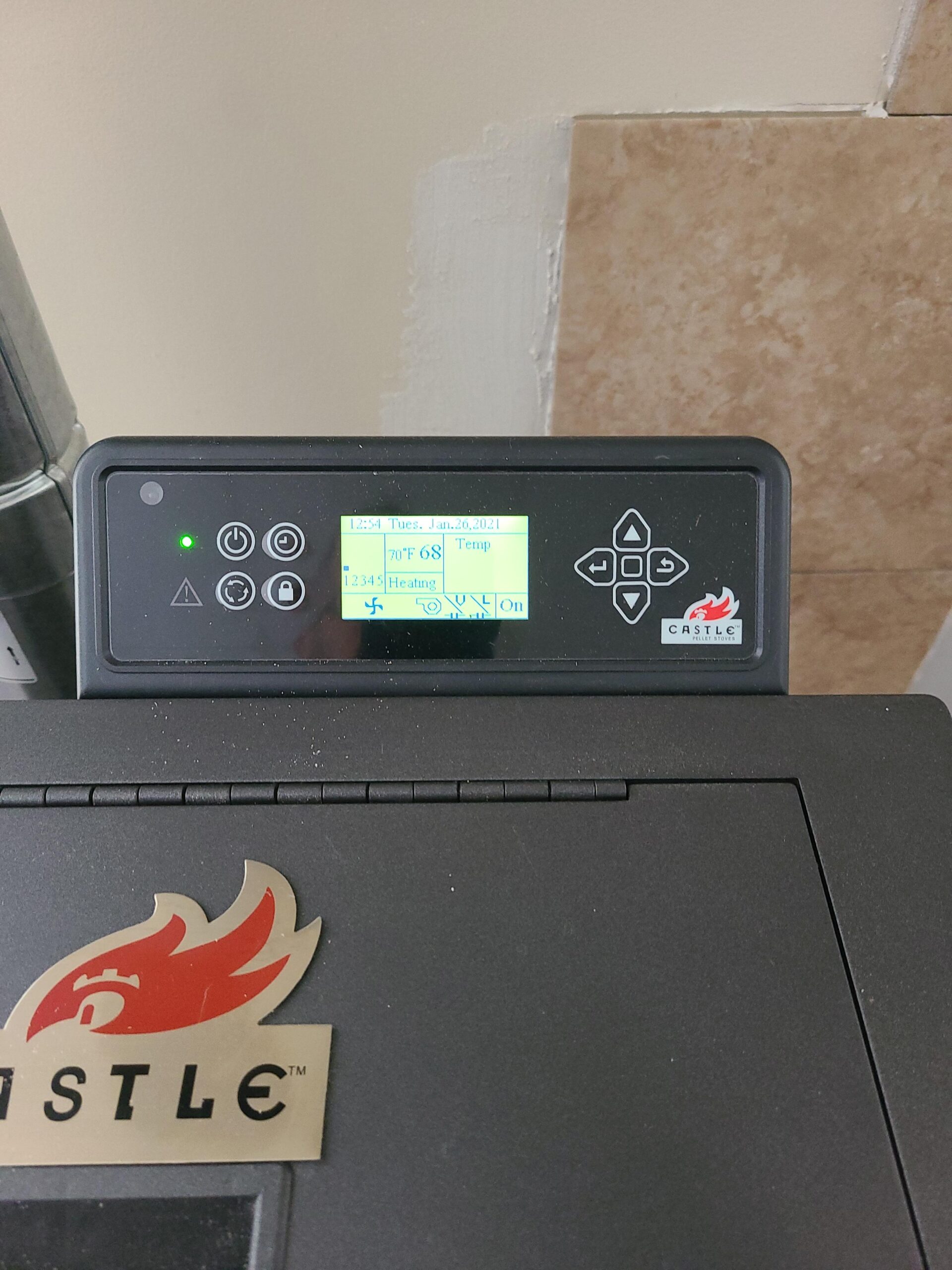 Castle Wood Pellet Stove Serenity 12327 Indoor Heating Temperature Control, Free Standing with Flame Window and Smart Controller customer photo 2