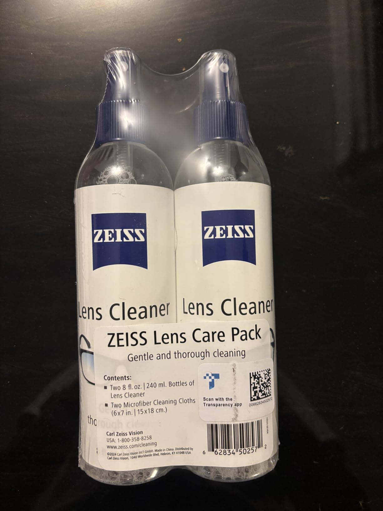 ZEISS Lens Care Pack - 2x 8oz Streak-Free Lens Spray and Microfiber Cloths for Eyeglasses and Optics customer photo 1