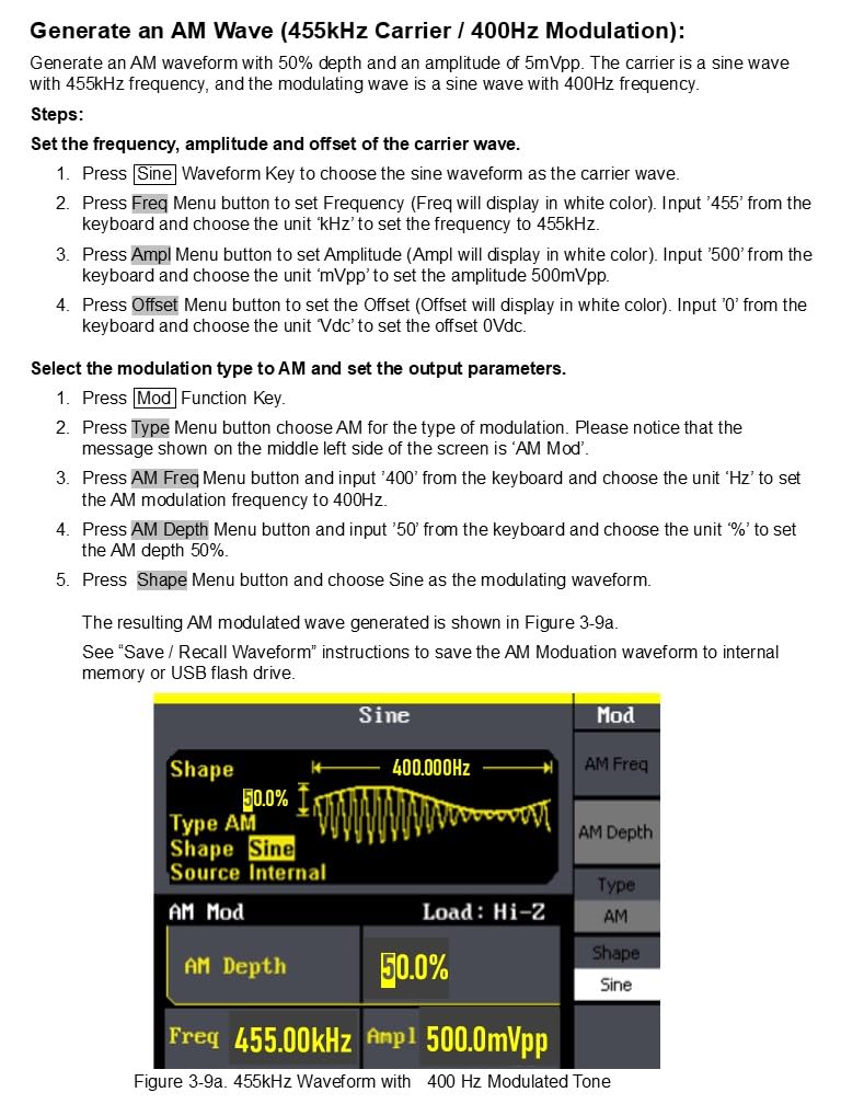 Siglent Technologies SDG810 Single Channel 10 MHz Bandwidth Signal Generator, Function Generator, Arbitrary Waveform Generator, 125 MSa/s Sampling Rate customer photo 2